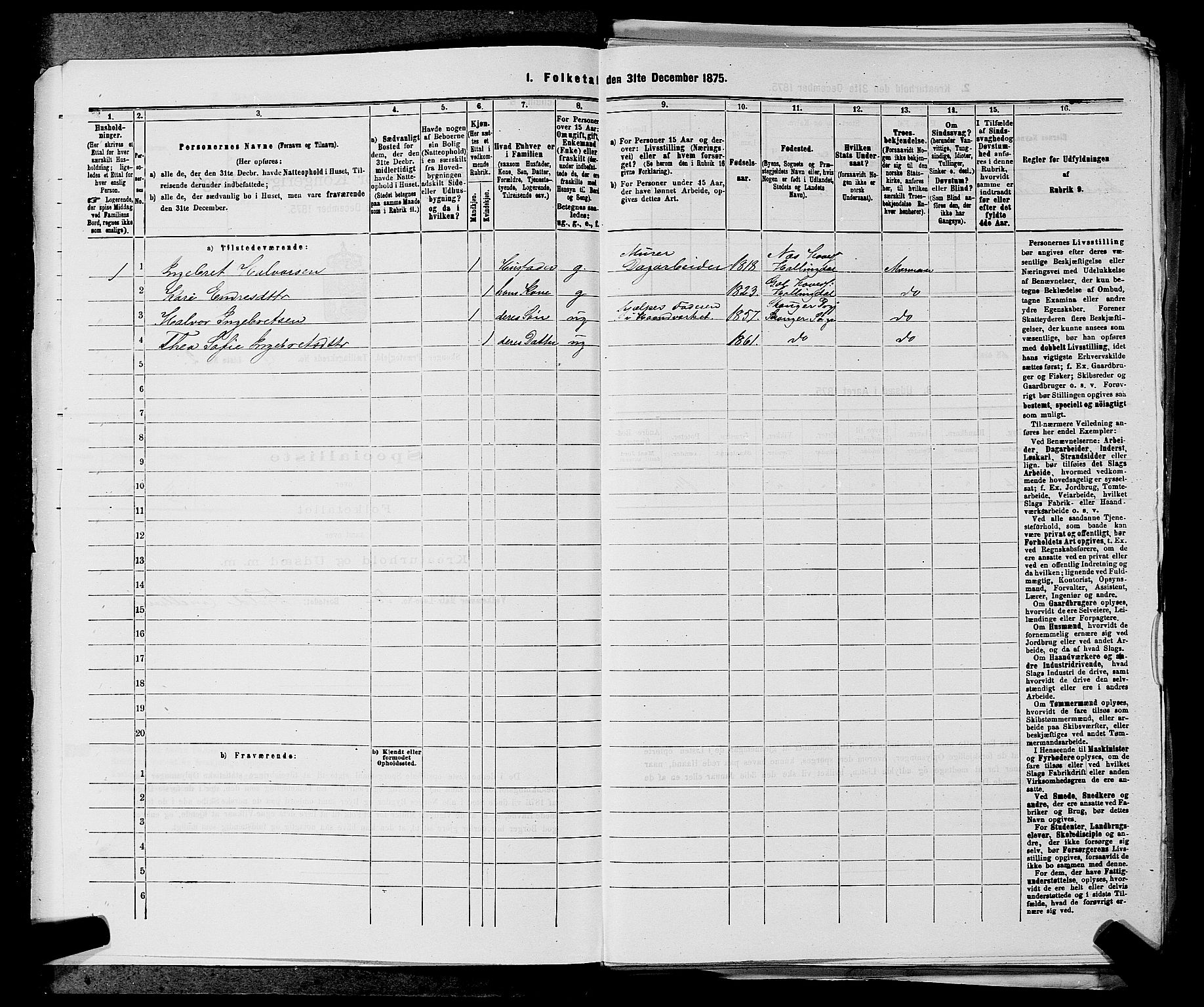 SAKO, 1875 census for 0712P Skoger, 1875, p. 401