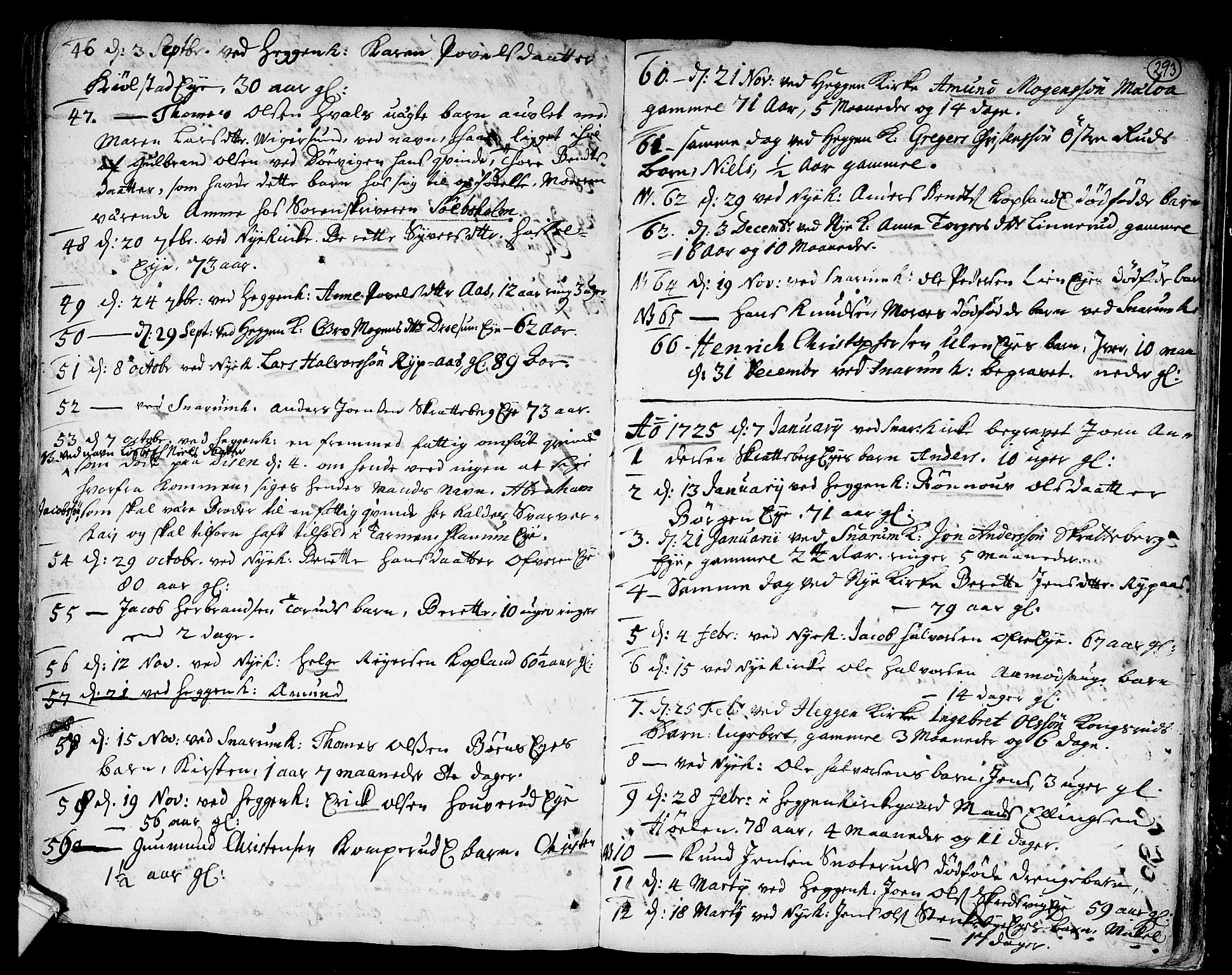 Modum kirkebøker, AV/SAKO-A-234/F/Fa/L0001: Parish register (official) no. 1, 1712-1740, p. 293