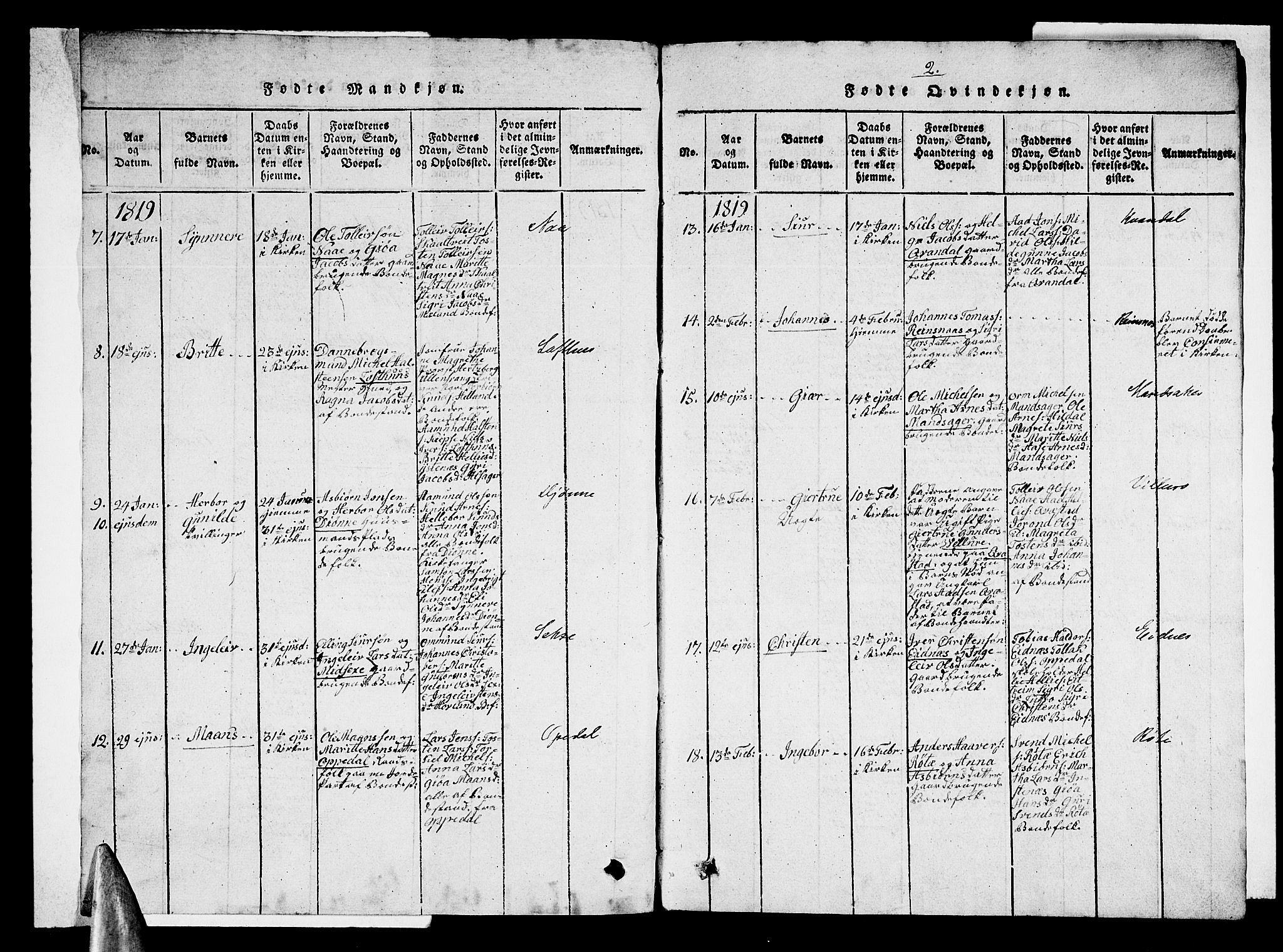 Ullensvang sokneprestembete, AV/SAB-A-78701/H/Haa: Parish register (official) no. A 9, 1819-1826