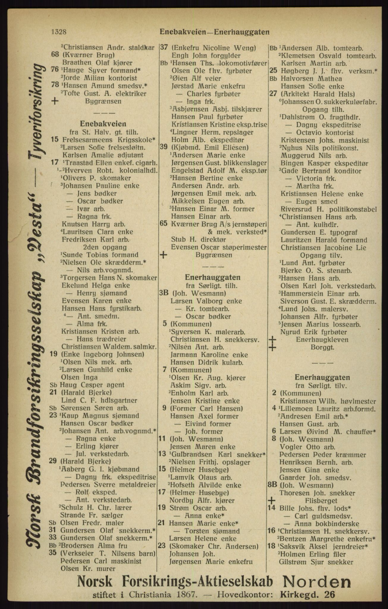 Kristiania/Oslo adressebok, PUBL/-, 1916, p. 1328