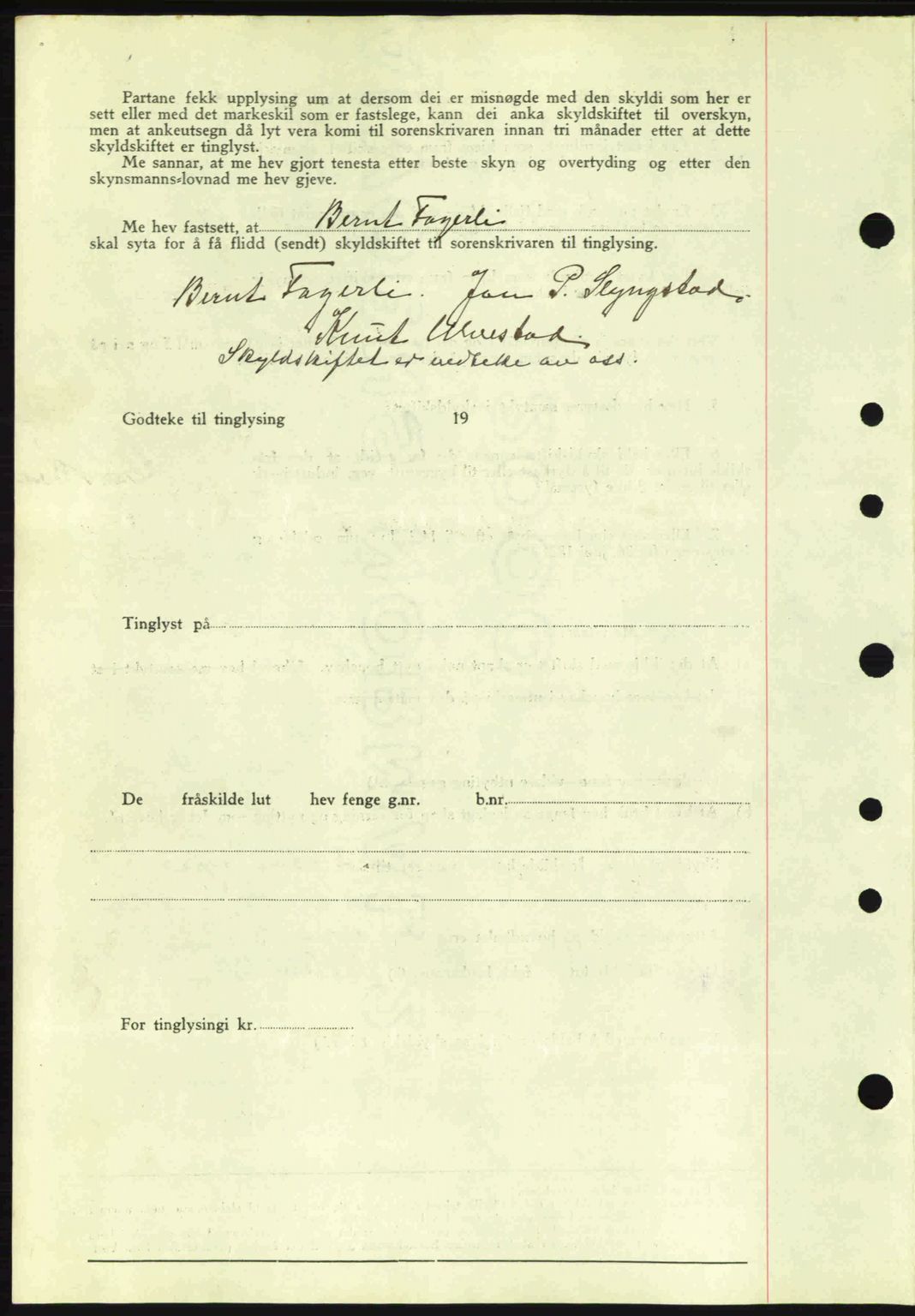 Nordre Sunnmøre sorenskriveri, AV/SAT-A-0006/1/2/2C/2Ca: Mortgage book no. A1, 1936-1936, Diary no: : 599/1936