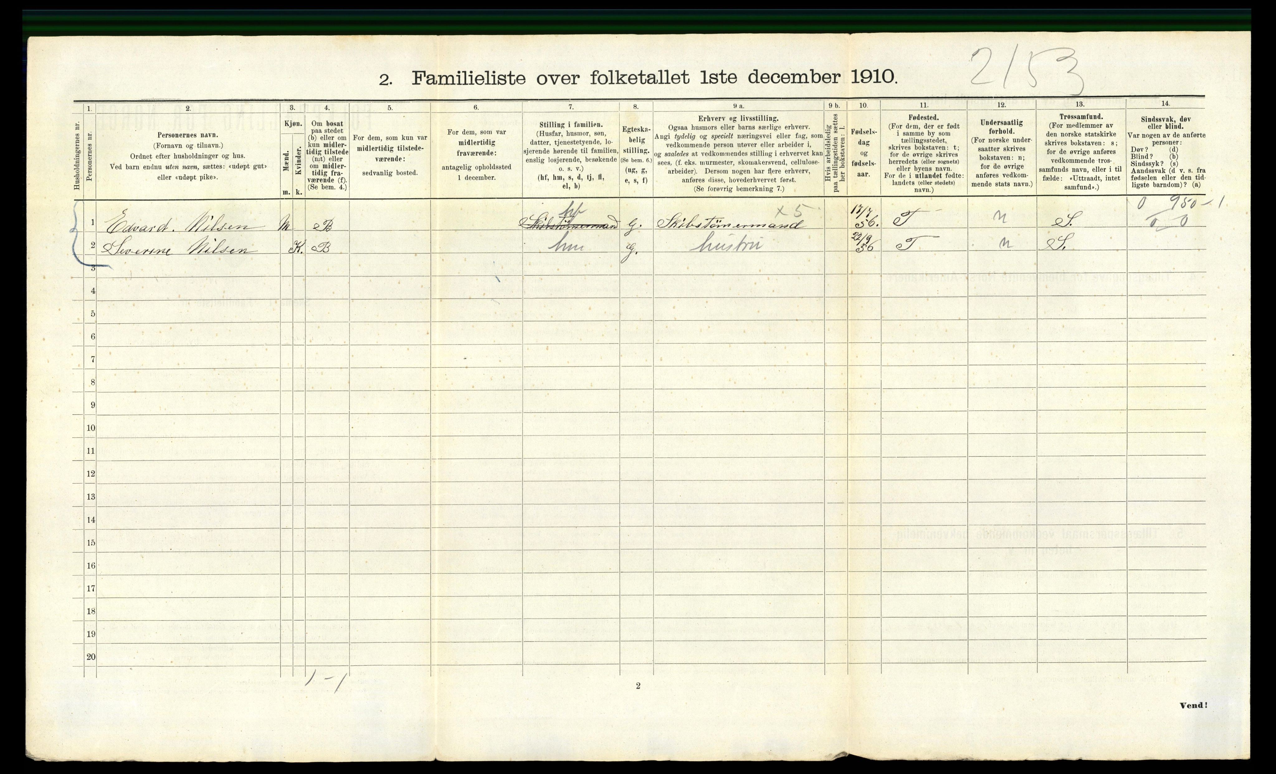 RA, 1910 census for Bergen, 1910, p. 25304