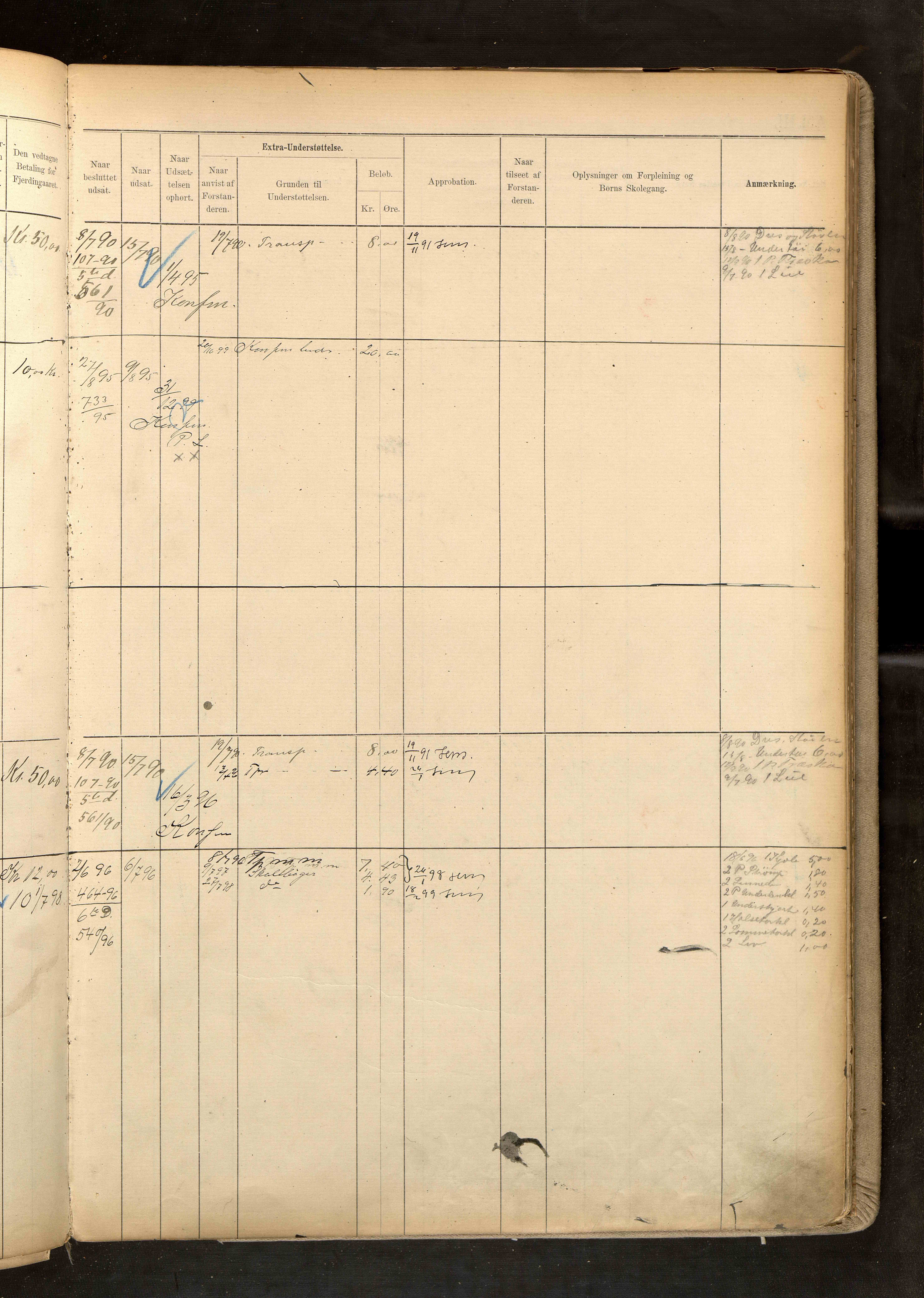 Fattigvesenet, OBA/A-20045/H/Hd/L0004: Manntallsprotokoll. Mnr. 501-1000, 1887-1897, p. 441