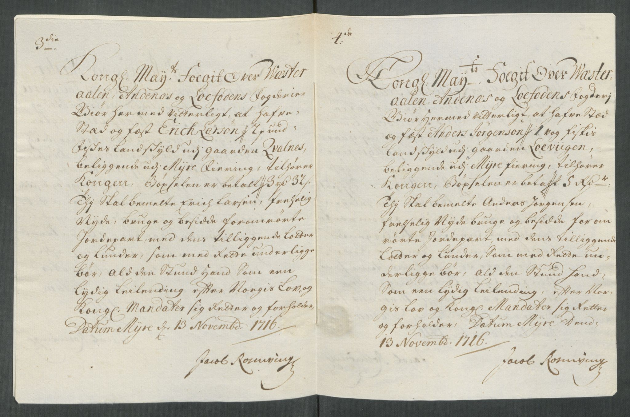 Rentekammeret inntil 1814, Reviderte regnskaper, Fogderegnskap, AV/RA-EA-4092/R67/L4682: Fogderegnskap Vesterålen, Andenes og Lofoten, 1716, p. 154