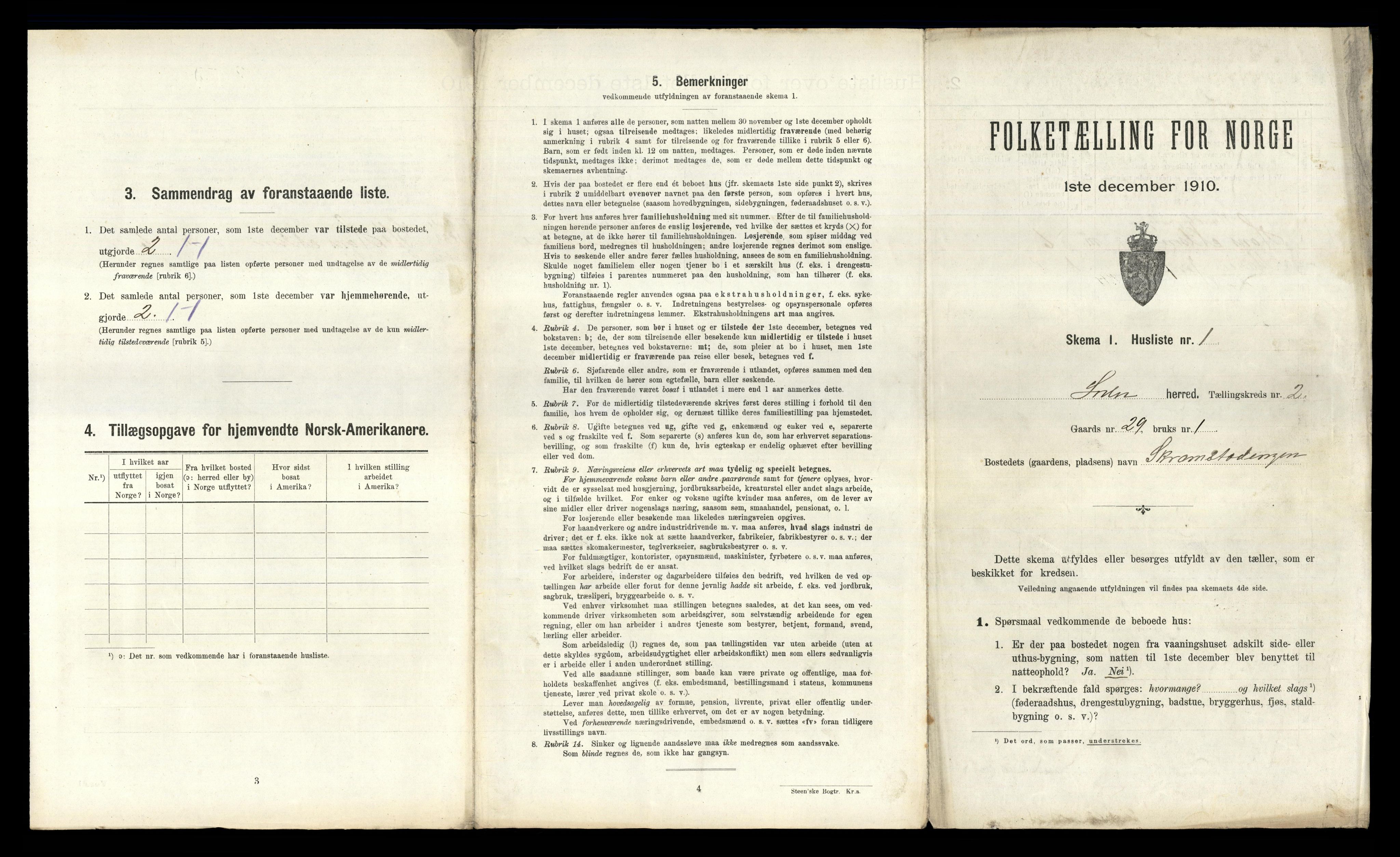 RA, 1910 census for Løten, 1910, p. 432