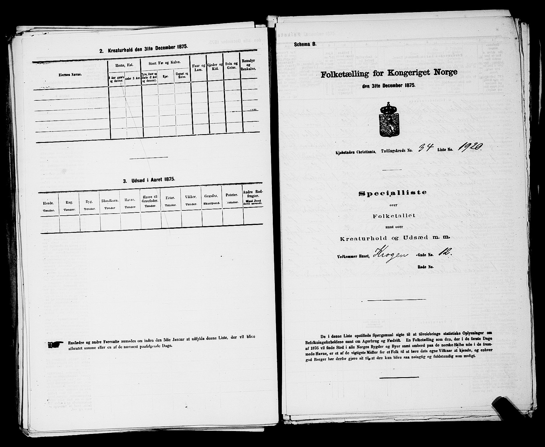 RA, 1875 census for 0301 Kristiania, 1875, p. 5553