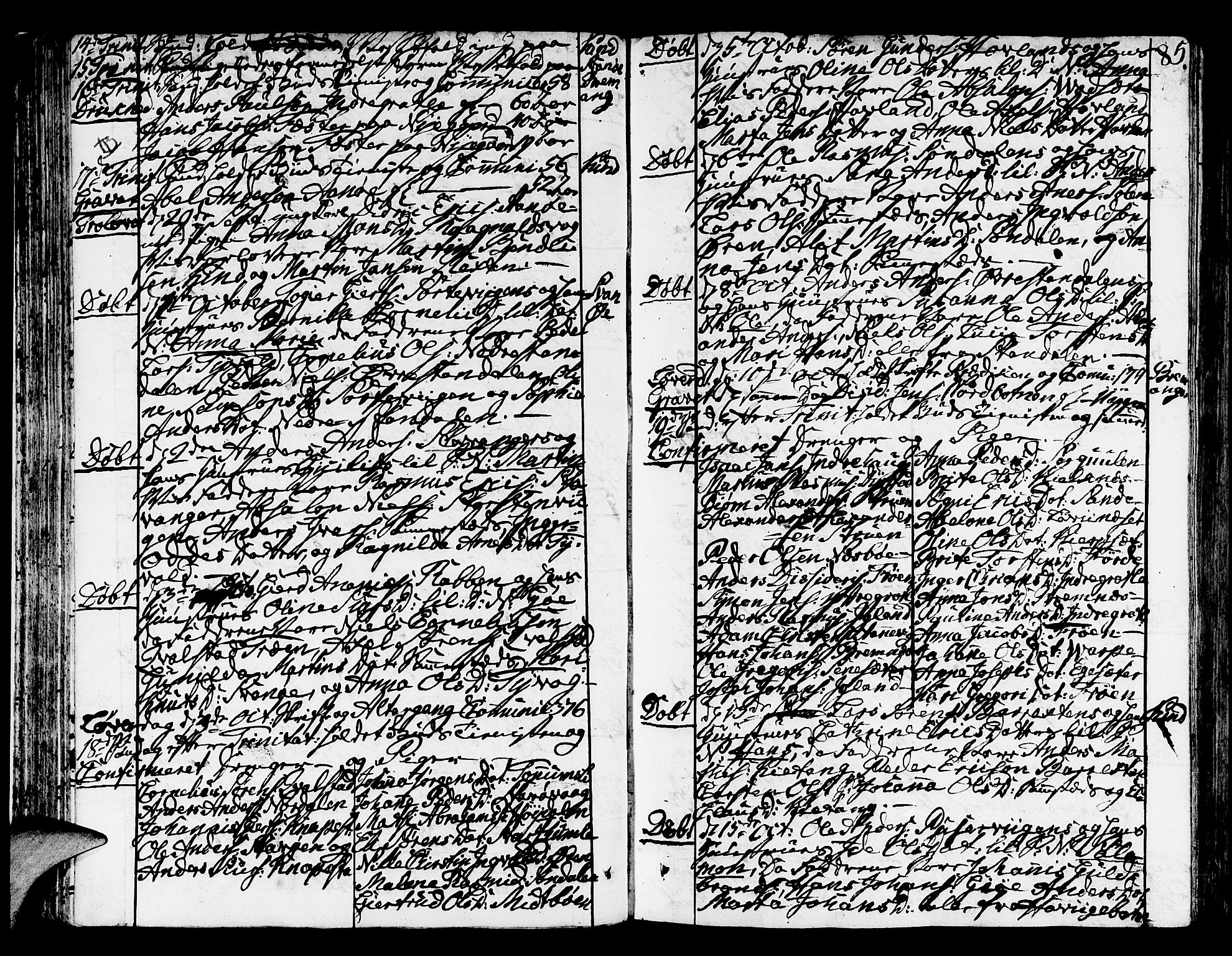 Kinn sokneprestembete, AV/SAB-A-80801/H/Haa/Haaa/L0003: Parish register (official) no. A 3, 1785-1821, p. 85