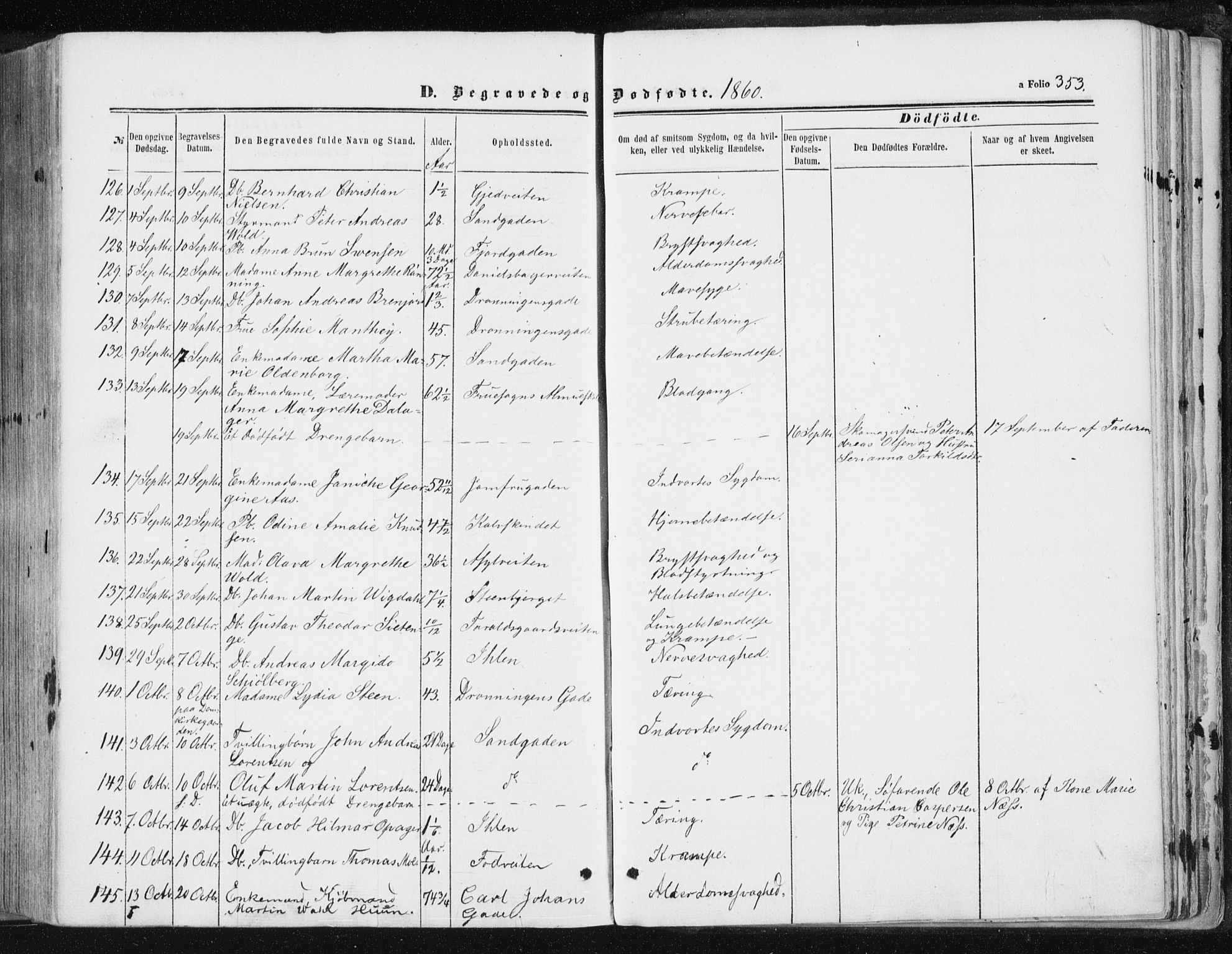 Ministerialprotokoller, klokkerbøker og fødselsregistre - Sør-Trøndelag, AV/SAT-A-1456/602/L0115: Parish register (official) no. 602A13, 1860-1872, p. 353