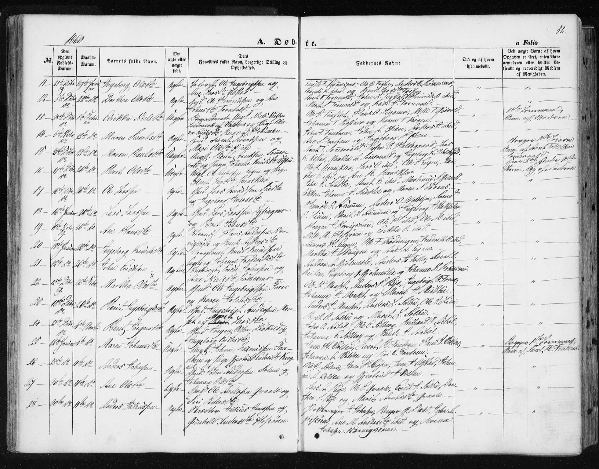 Ministerialprotokoller, klokkerbøker og fødselsregistre - Sør-Trøndelag, SAT/A-1456/668/L0806: Parish register (official) no. 668A06, 1854-1869, p. 52