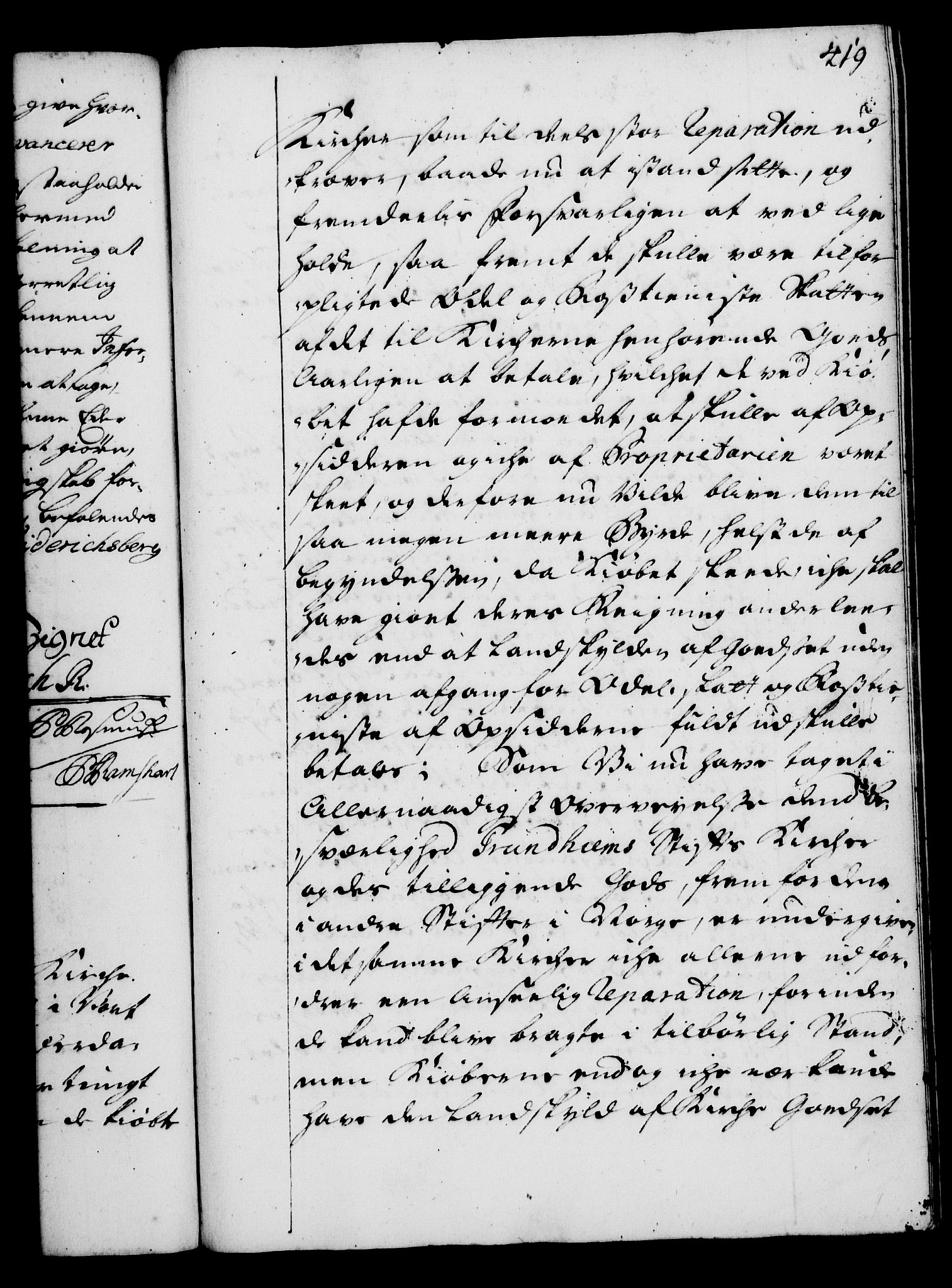 Rentekammeret, Kammerkanselliet, RA/EA-3111/G/Gg/Gga/L0002: Norsk ekspedisjonsprotokoll med register (merket RK 53.2), 1723-1727, p. 419
