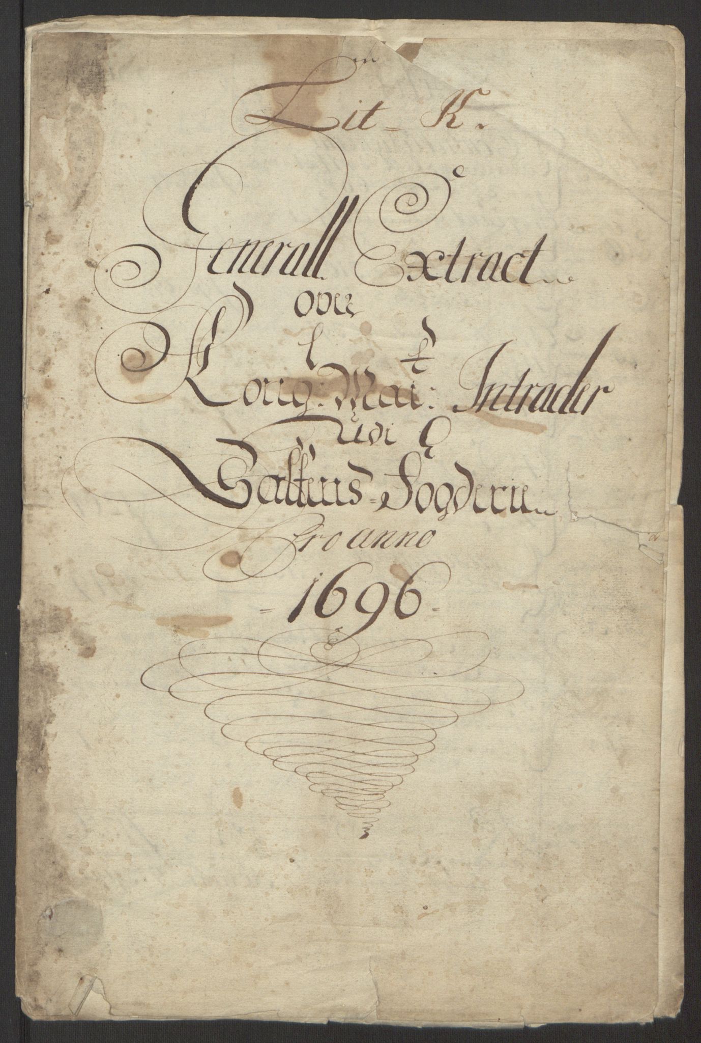 Rentekammeret inntil 1814, Reviderte regnskaper, Fogderegnskap, RA/EA-4092/R66/L4578: Fogderegnskap Salten, 1694-1696, p. 197