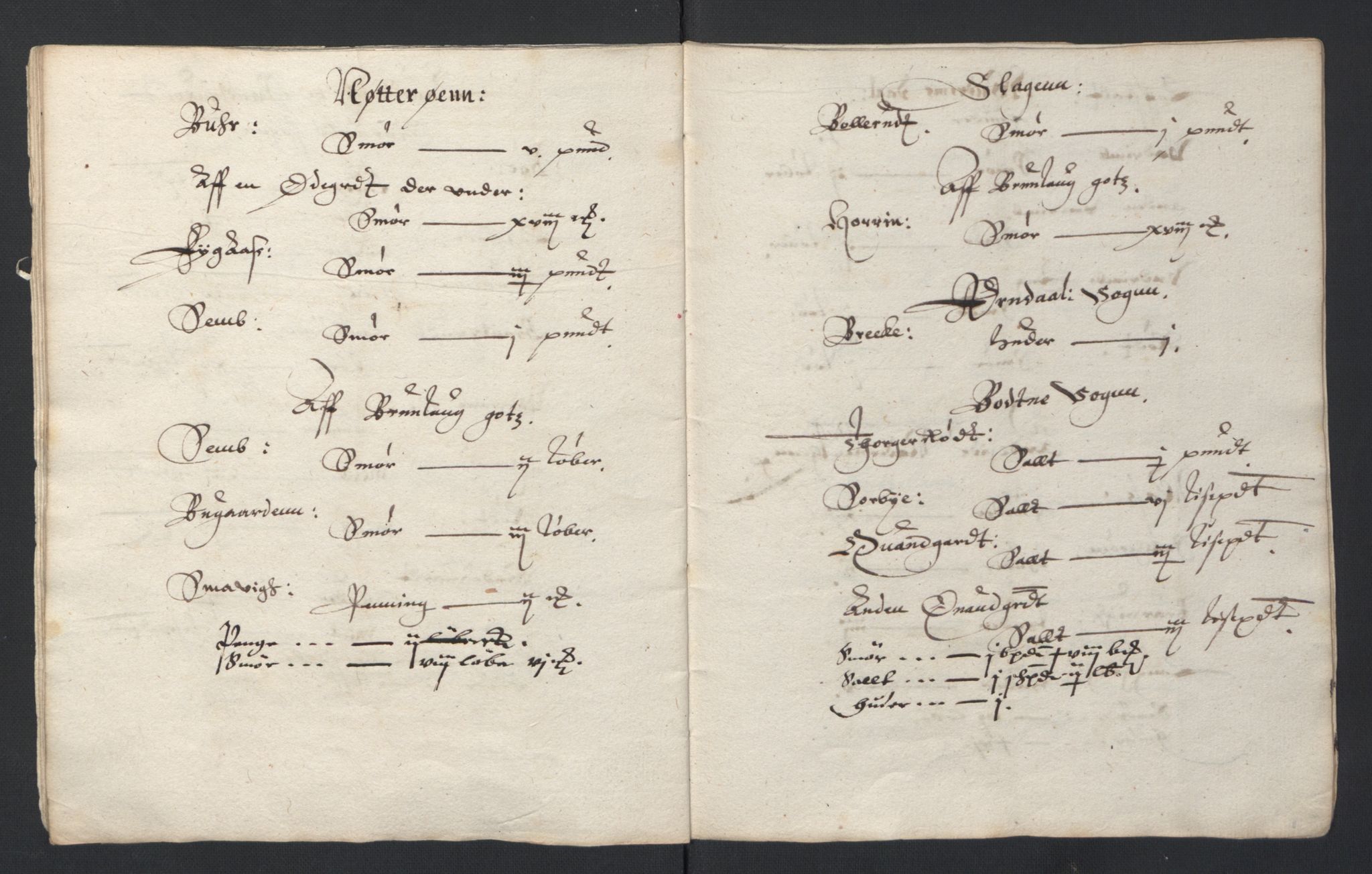 Stattholderembetet 1572-1771, AV/RA-EA-2870/Ek/L0007/0001: Jordebøker til utlikning av rosstjeneste 1624-1626: / Adelsjordebøker, 1624-1625, p. 105