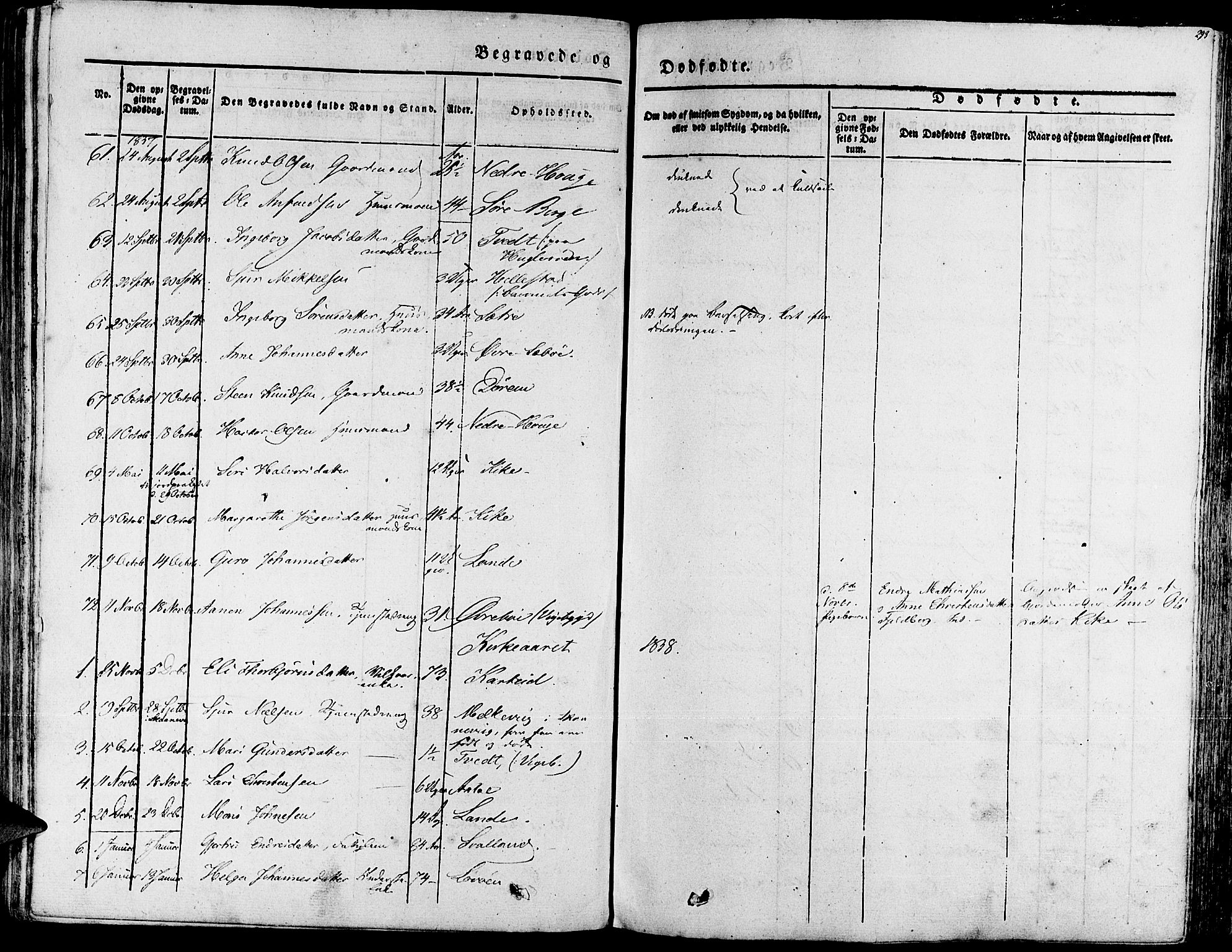 Fjelberg sokneprestembete, SAB/A-75201/H/Haa: Parish register (official) no. A 6, 1835-1851, p. 293