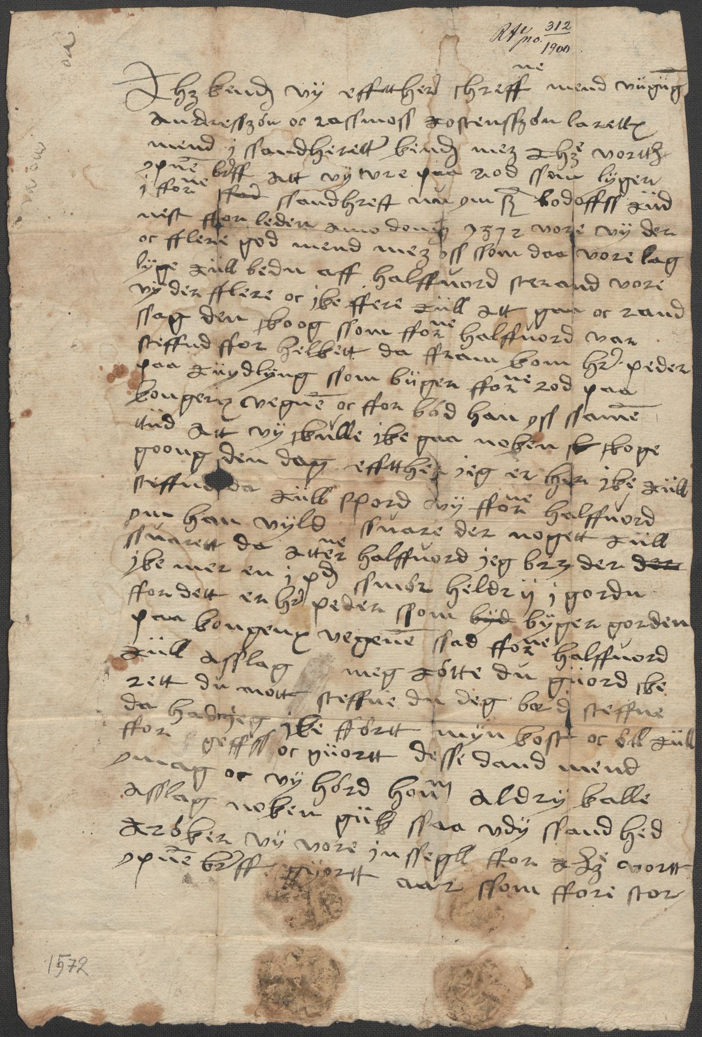 Riksarkivets diplomsamling, RA/EA-5965/F15/L0025: Prestearkiv - Vestfold, 1572-1782, p. 16