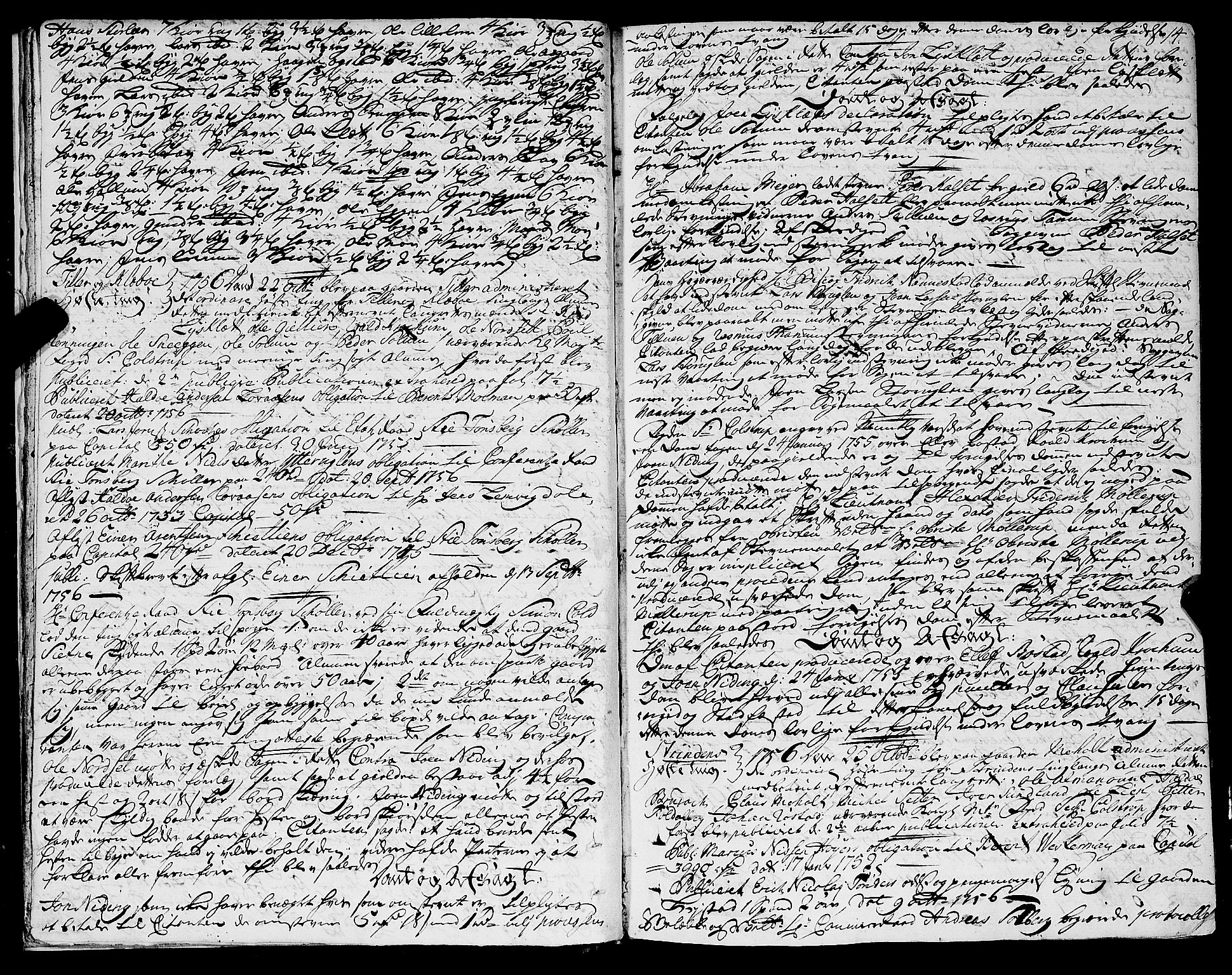 Strinda og Selbu sorenskriveri, AV/SAT-A-0015/1/1A/L0012: Tingbok 11, 1756-1772, p. 13b-14a