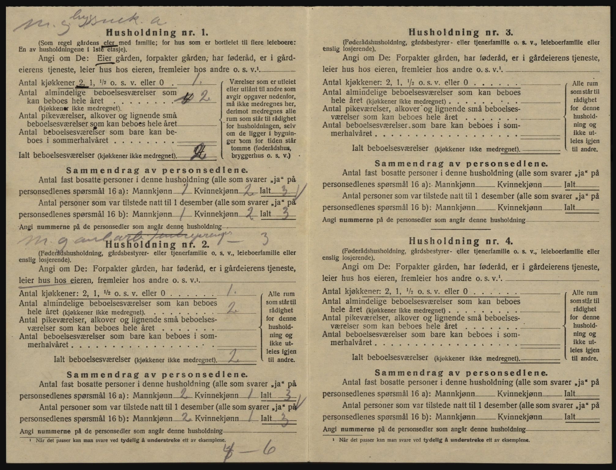 SAO, 1920 census for Glemmen, 1920, p. 1506