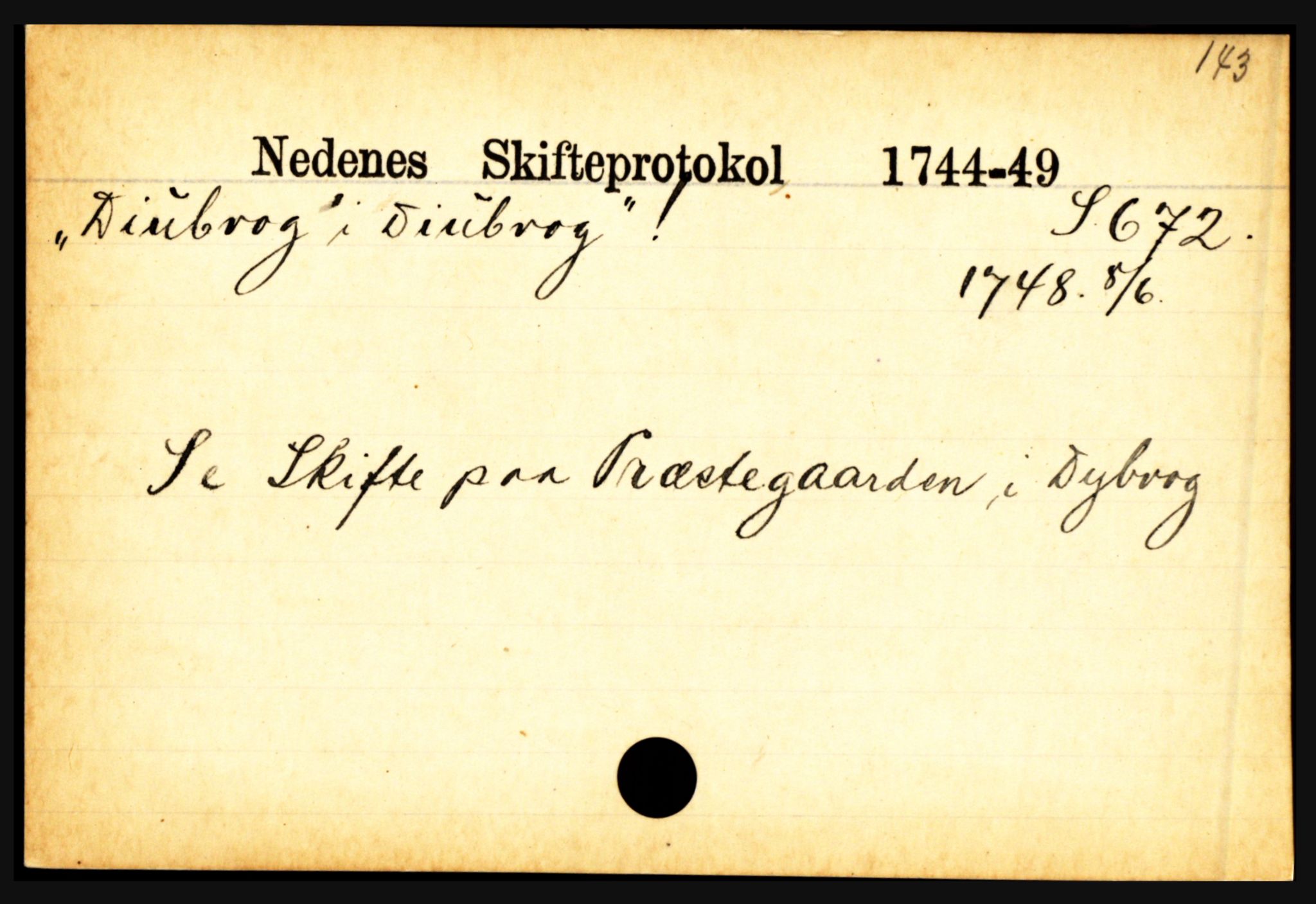 Nedenes sorenskriveri før 1824, SAK/1221-0007/H, p. 5291