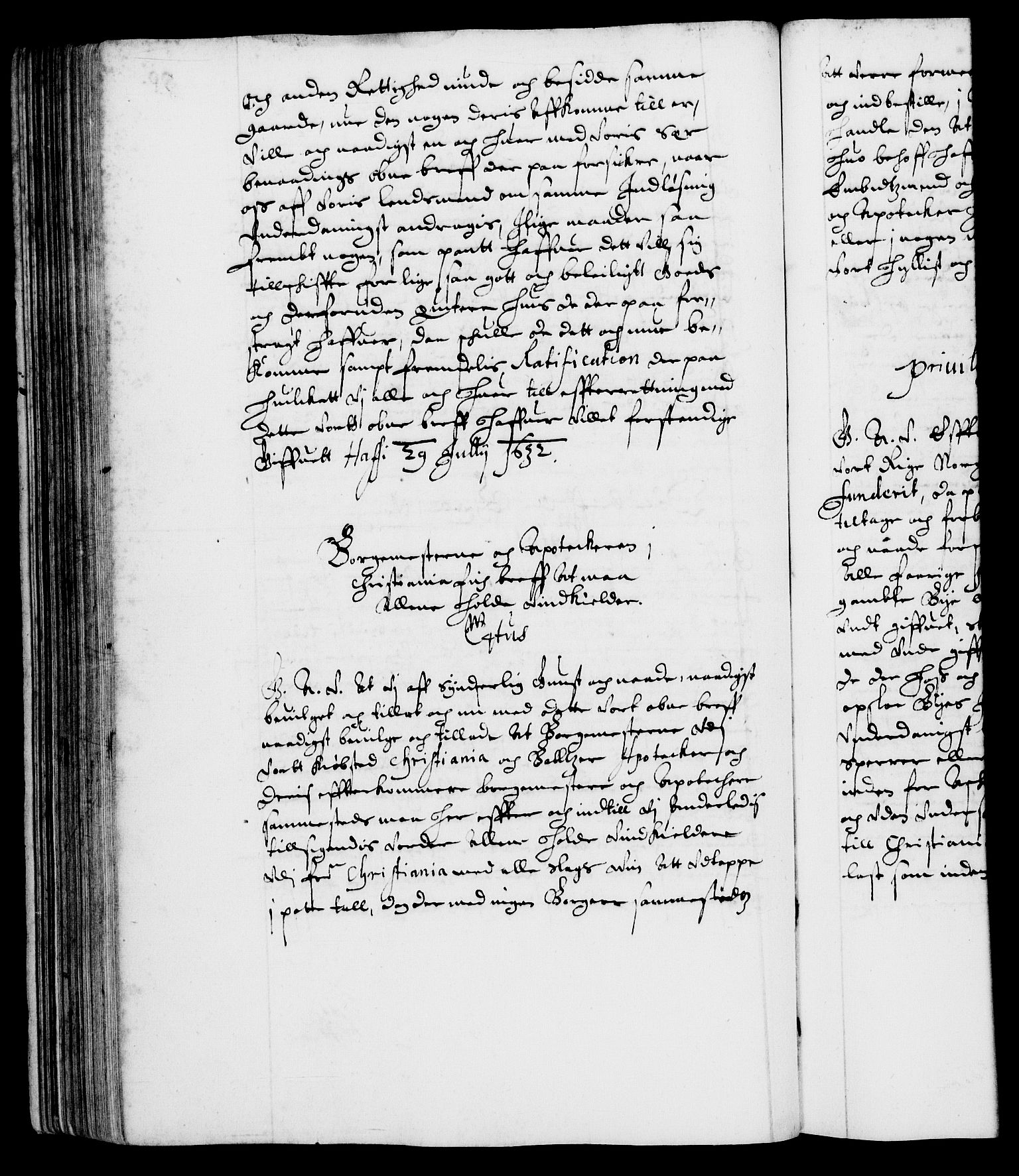 Danske Kanselli 1572-1799, AV/RA-EA-3023/F/Fc/Fca/Fcaa/L0005: Norske registre (mikrofilm), 1631-1636, p. 90b