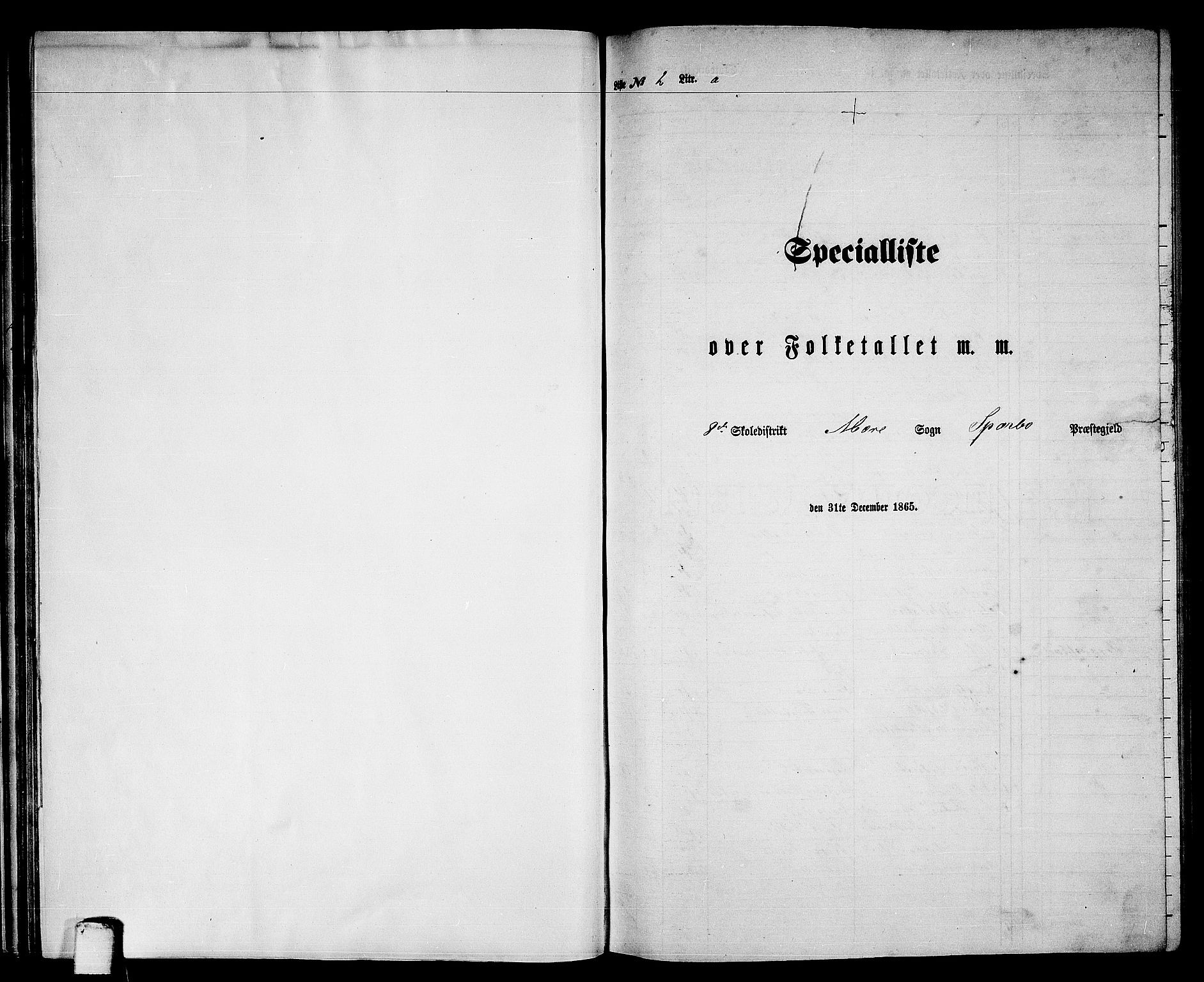 RA, 1865 census for Sparbu, 1865, p. 32