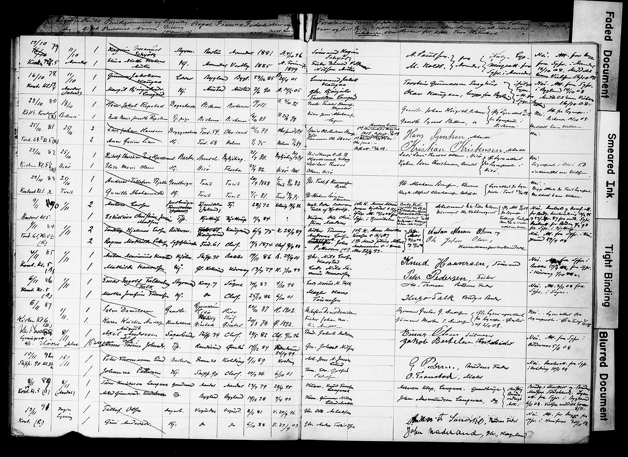 Kristiansand domprosti, AV/SAK-1112-0006/J/Je/L0003: Banns register no. A VI 19, 1903-1911, p. 36
