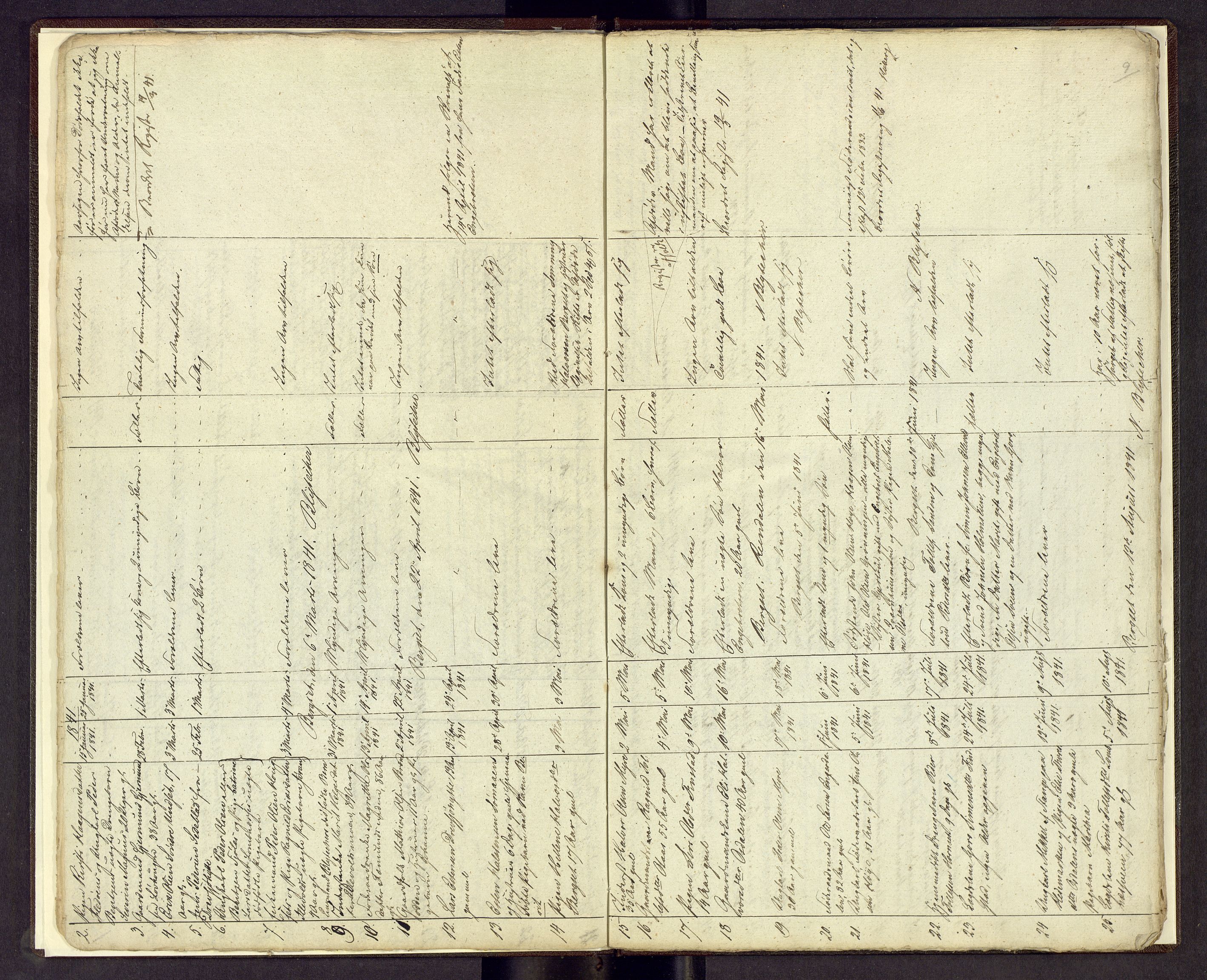 Nord-Østerdal tingrett, SAH/TING-020/J/Jg/L0001/0001: Dødsfallsprotokoller / Dødsfallsprotokoll, 1837-1841