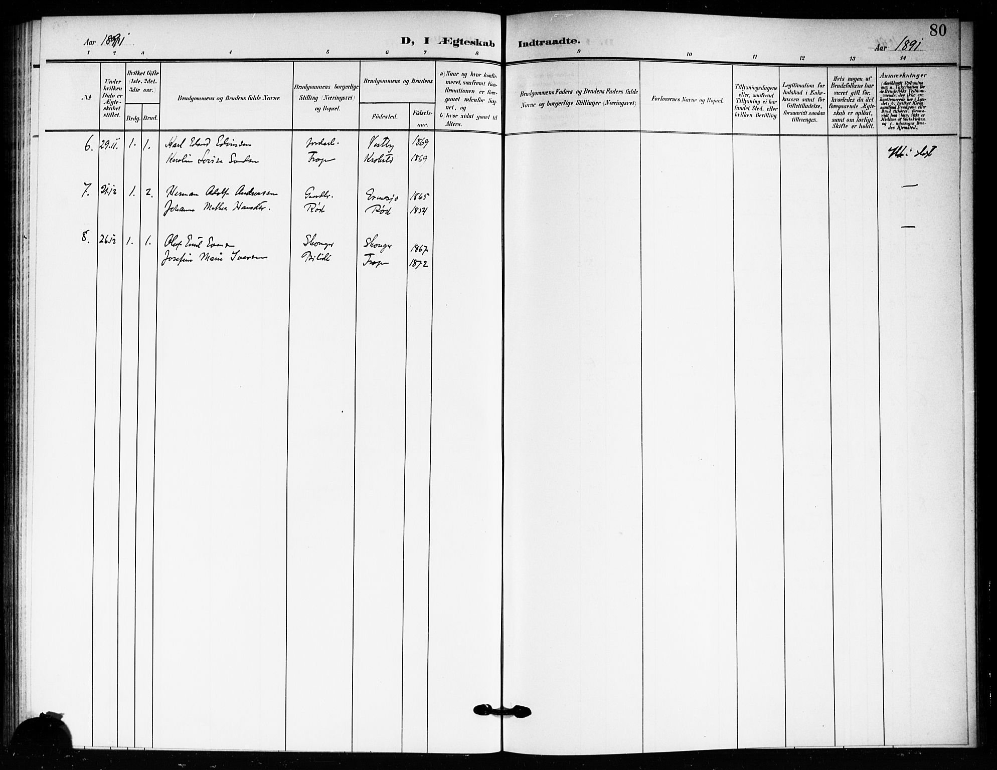 Drøbak prestekontor Kirkebøker, AV/SAO-A-10142a/F/Fc/L0001: Parish register (official) no. III 1, 1871-1900, p. 80