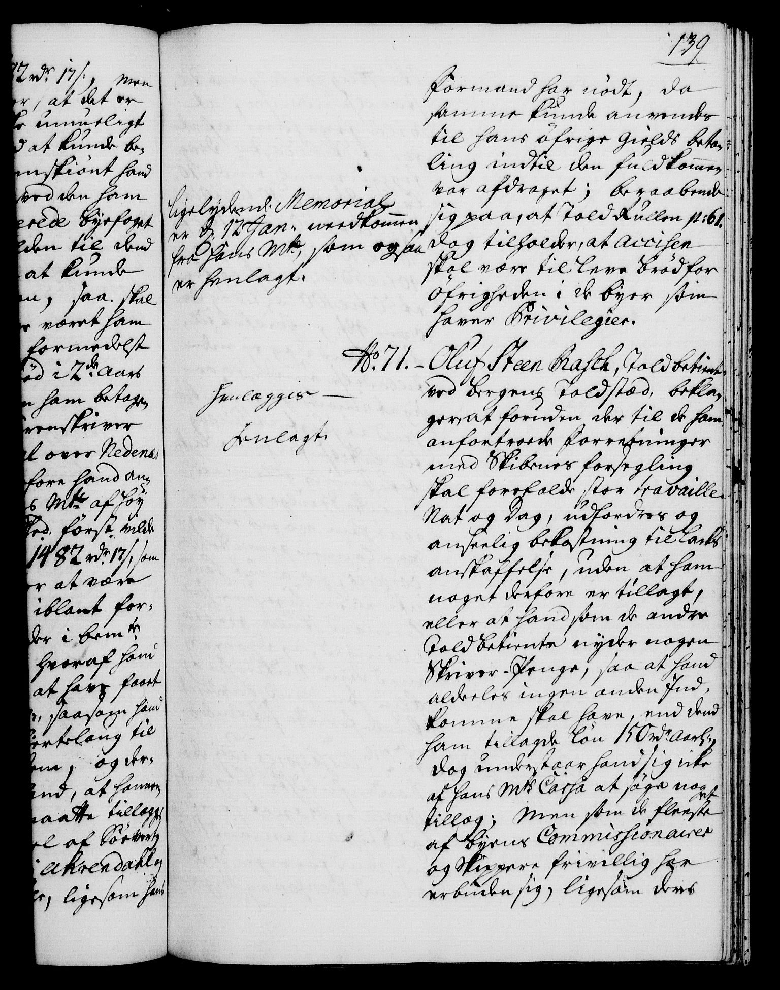 Rentekammeret, Kammerkanselliet, RA/EA-3111/G/Gh/Gha/L0019: Norsk ekstraktmemorialprotokoll (merket RK 53.64), 1736-1737, p. 139
