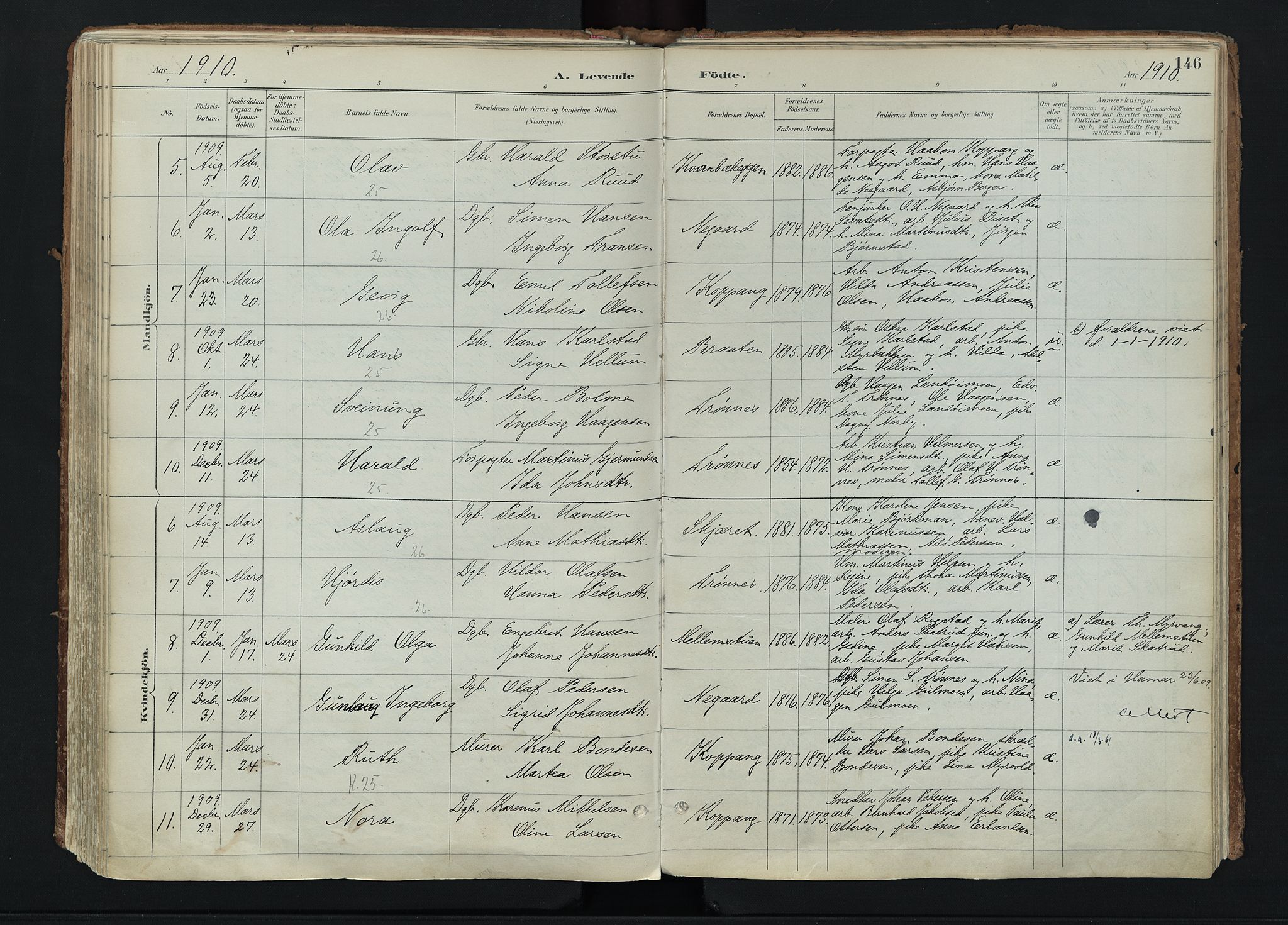 Stor-Elvdal prestekontor, SAH/PREST-052/H/Ha/Haa/L0004: Parish register (official) no. 4, 1890-1922, p. 146