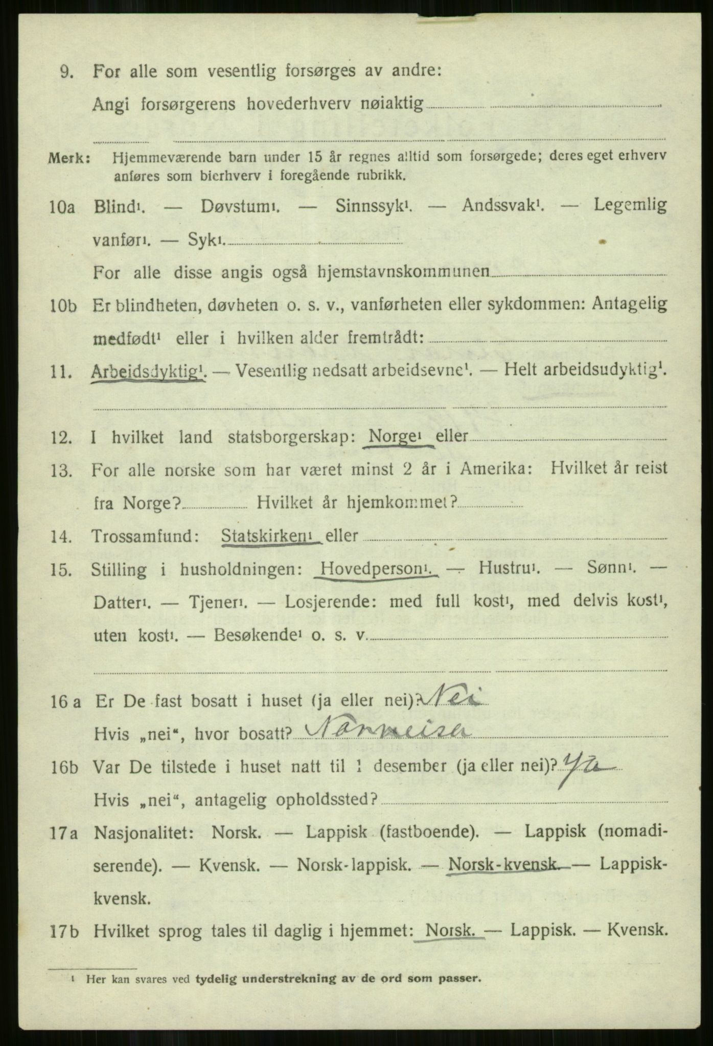 SATØ, 1920 census for Skjervøy, 1920, p. 4754