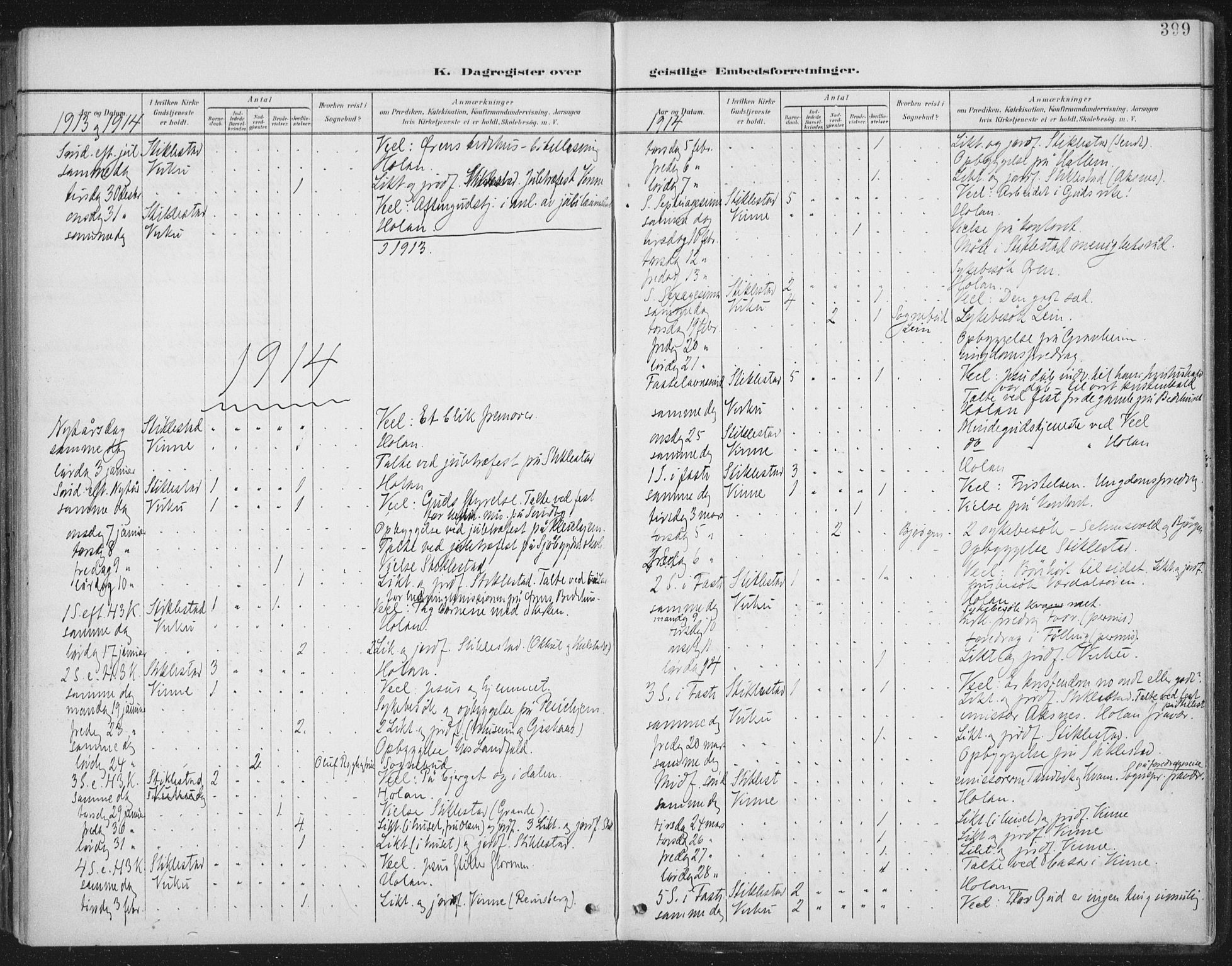 Ministerialprotokoller, klokkerbøker og fødselsregistre - Nord-Trøndelag, SAT/A-1458/723/L0246: Parish register (official) no. 723A15, 1900-1917, p. 399