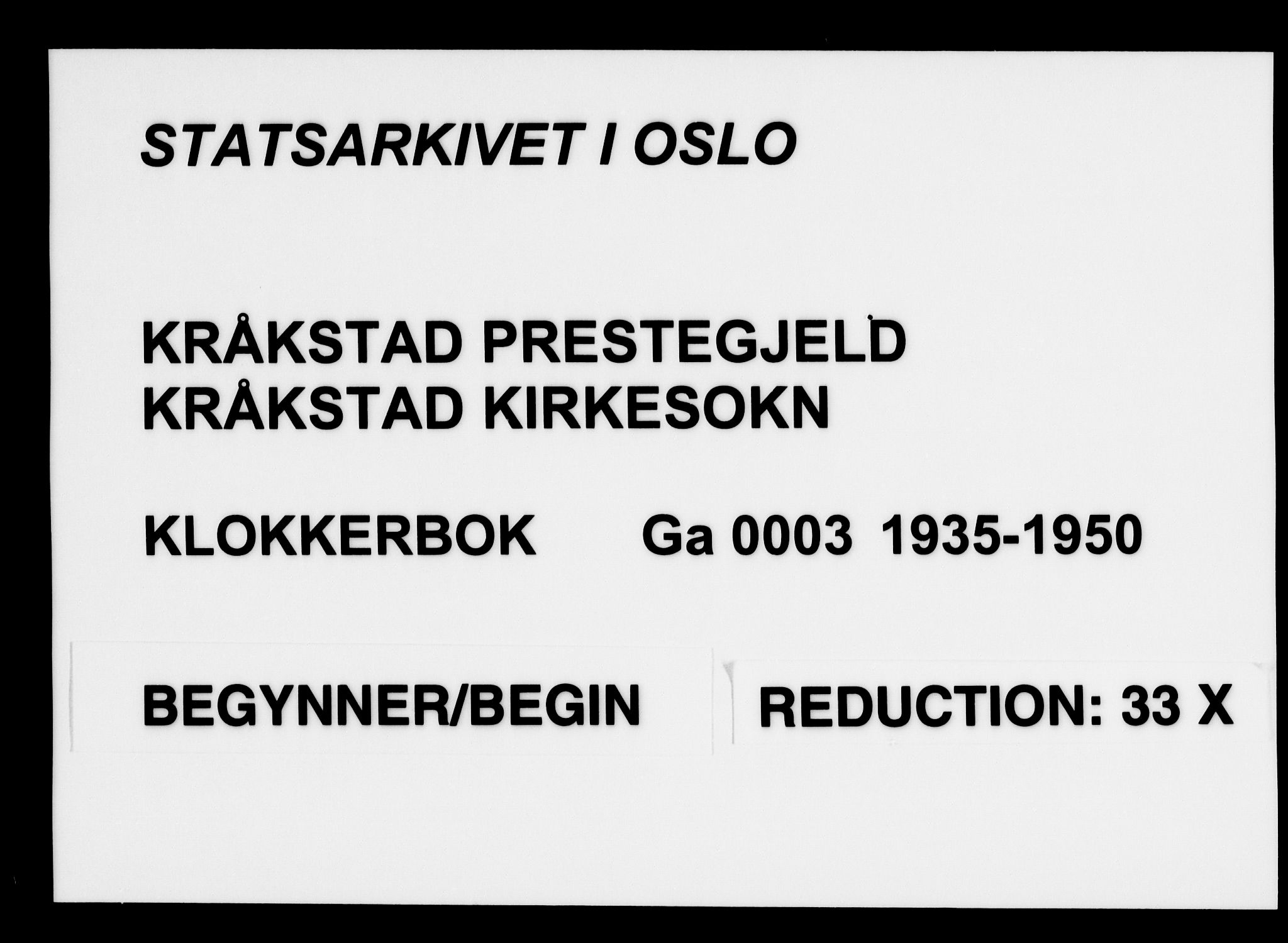 Kråkstad prestekontor Kirkebøker, AV/SAO-A-10125a/G/Ga/L0003: Parish register (copy) no. I 3, 1935-1950