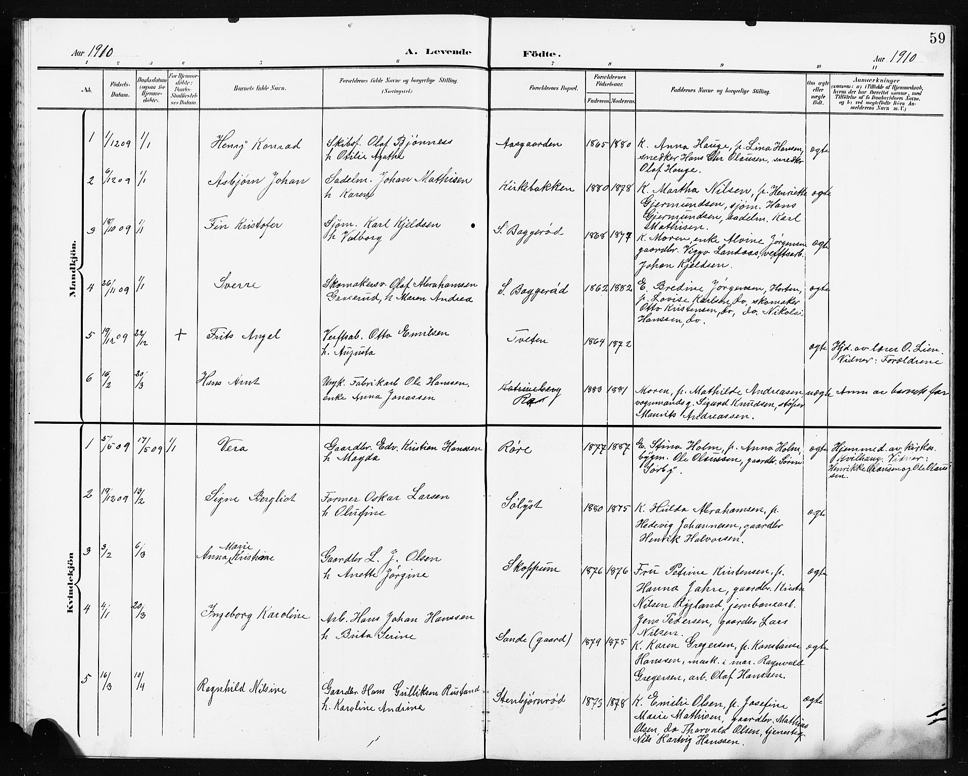 Borre kirkebøker, AV/SAKO-A-338/G/Ga/L0005: Parish register (copy) no. I 5, 1898-1910, p. 59