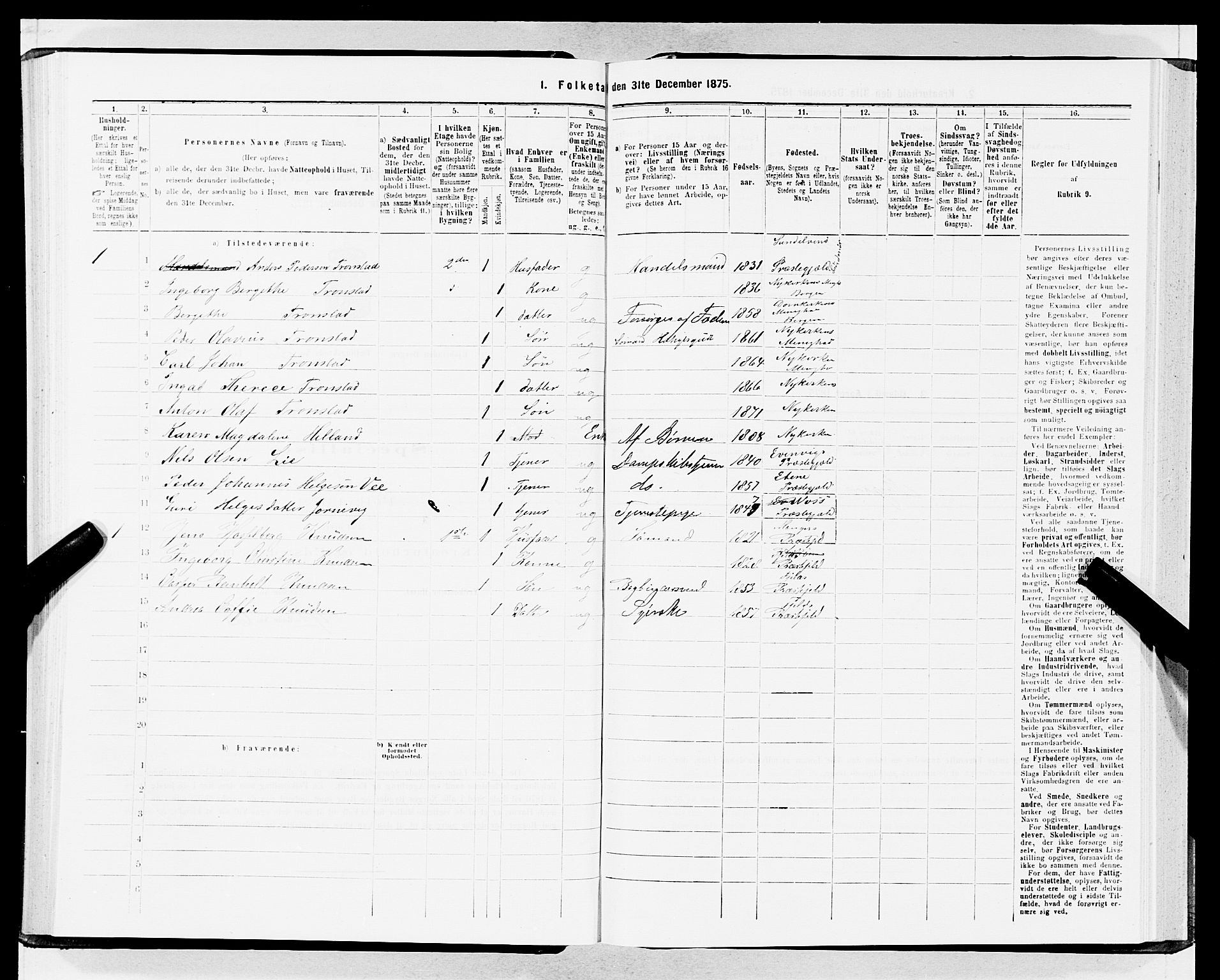 SAB, 1875 census for 1301 Bergen, 1875, p. 1670