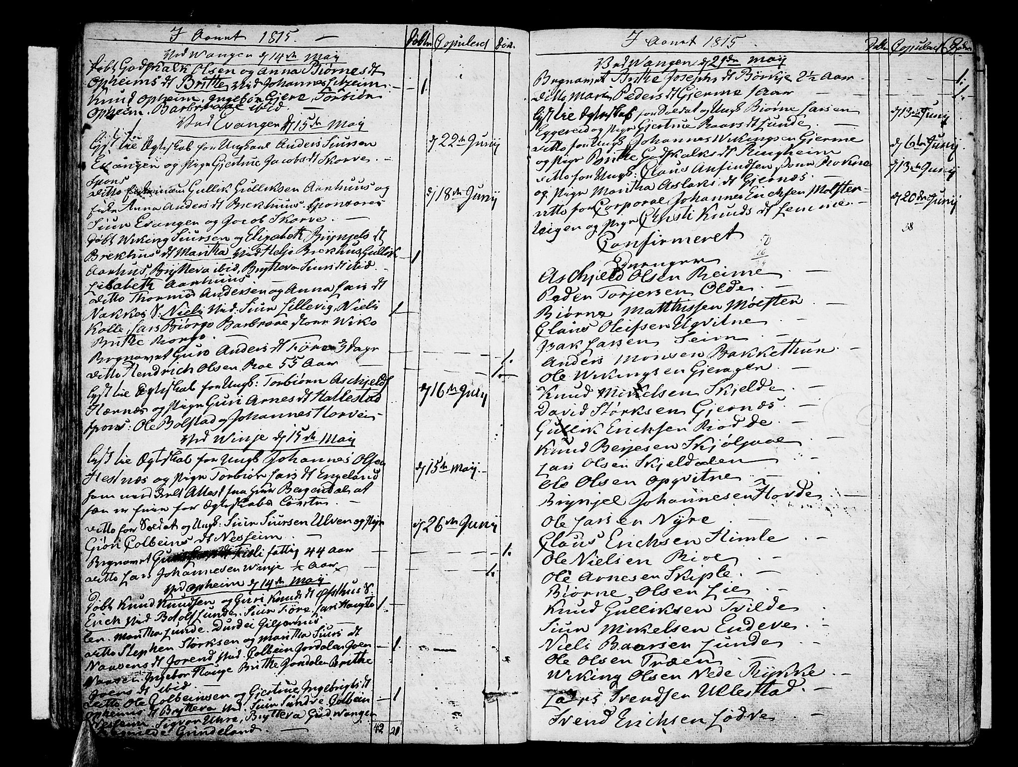 Voss sokneprestembete, SAB/A-79001/H/Haa: Parish register (official) no. A 10, 1810-1821, p. 63