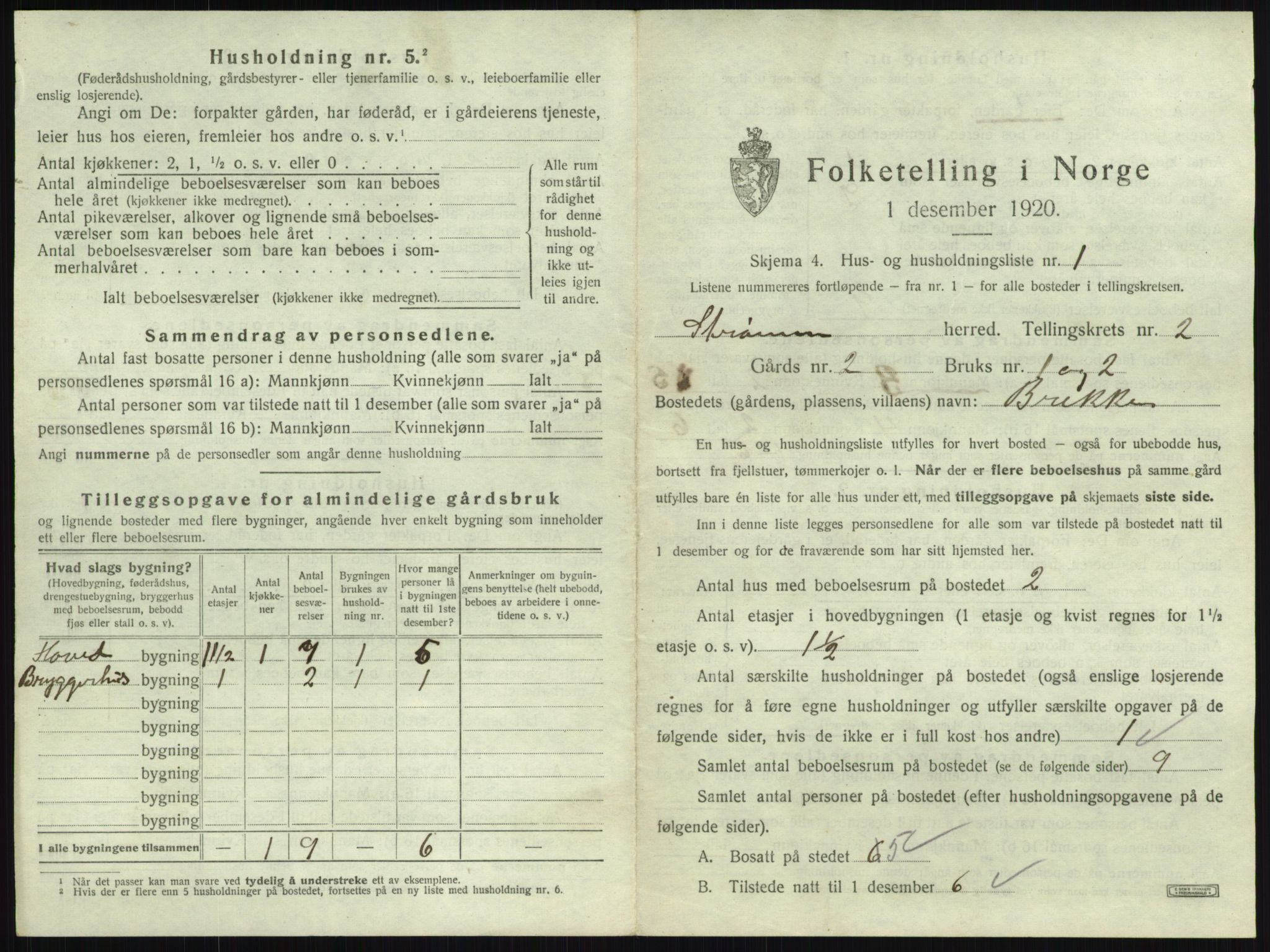 SAKO, 1920 census for Strømm, 1920, p. 139