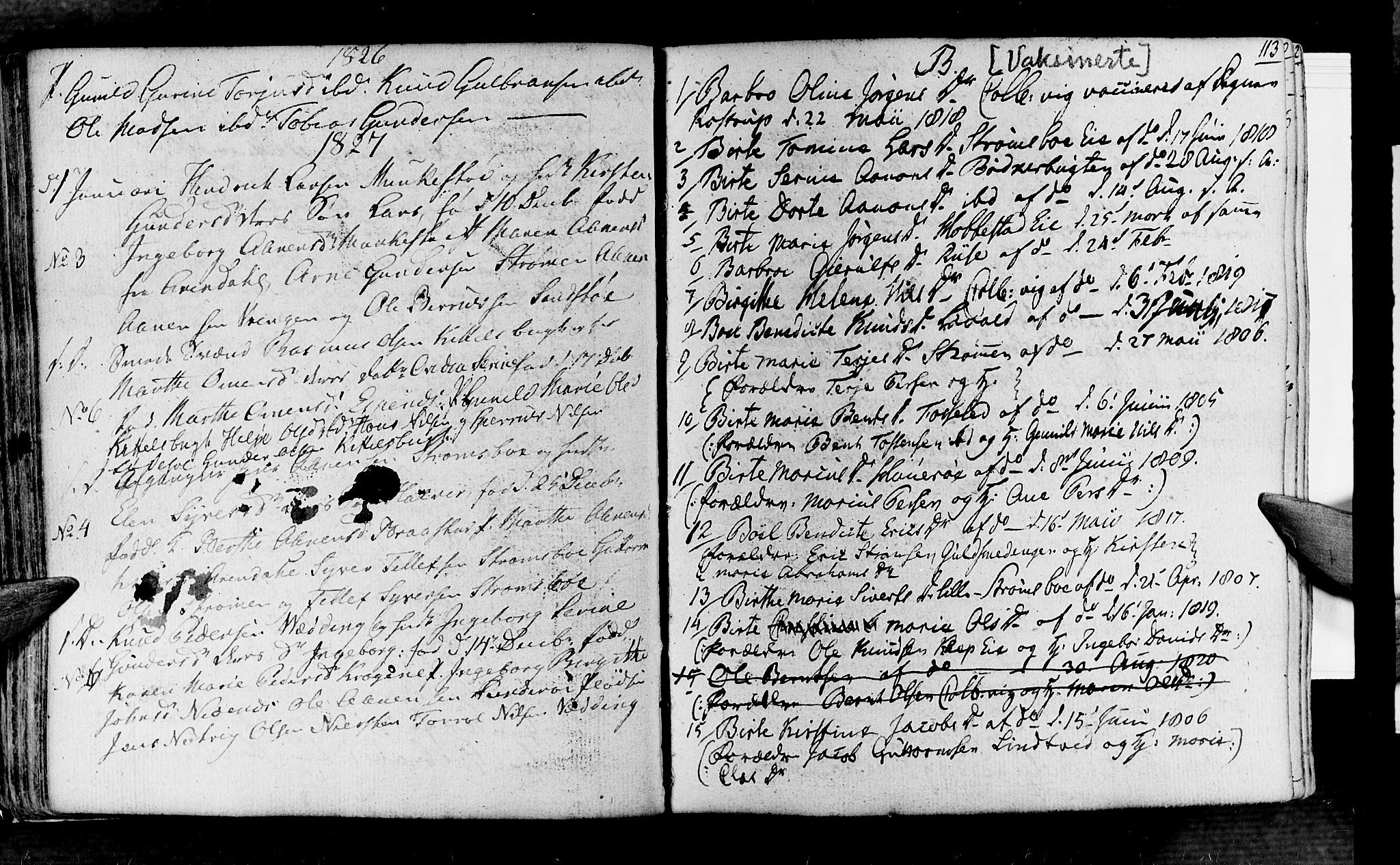 Øyestad sokneprestkontor, SAK/1111-0049/F/Fa/L0011: Parish register (official) no. A 11, 1805-1824, p. 113