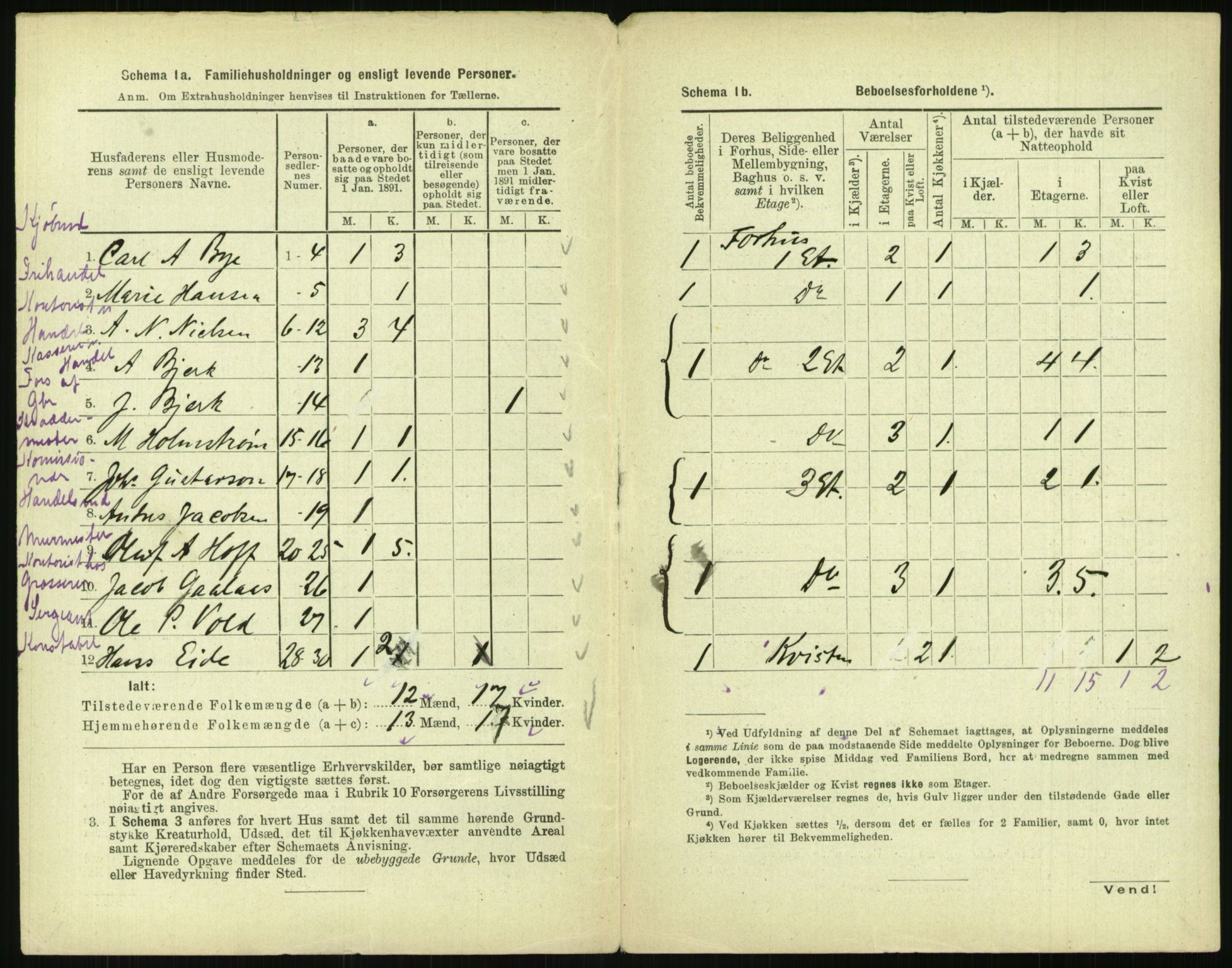 RA, 1891 census for 0301 Kristiania, 1891, p. 127241