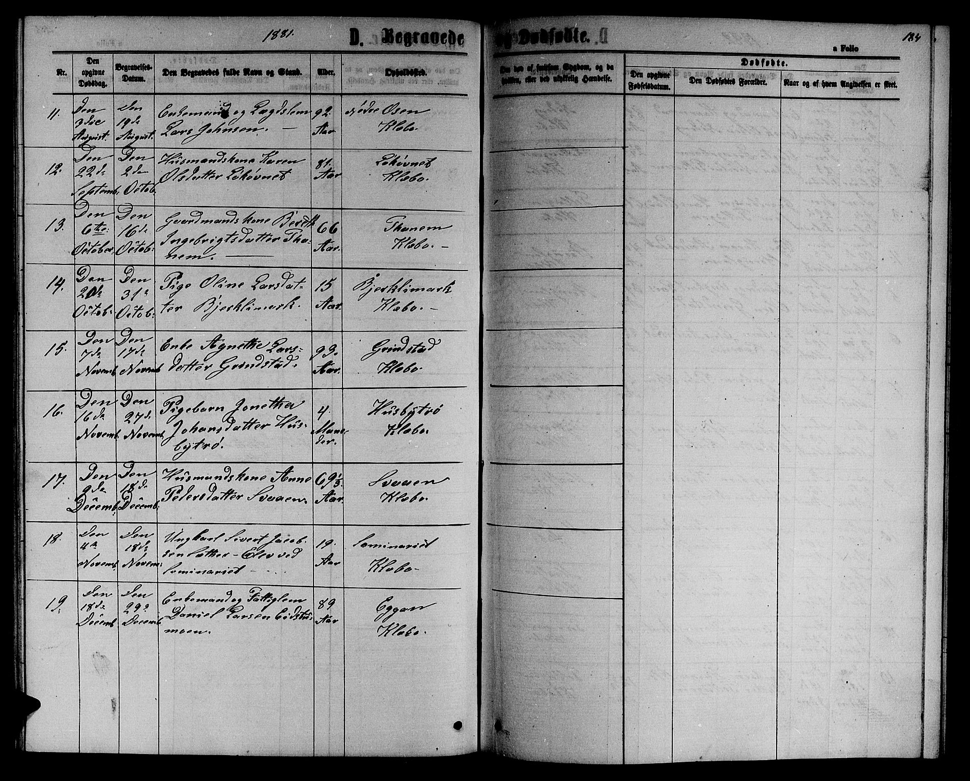 Ministerialprotokoller, klokkerbøker og fødselsregistre - Sør-Trøndelag, SAT/A-1456/618/L0451: Parish register (copy) no. 618C02, 1865-1883, p. 184