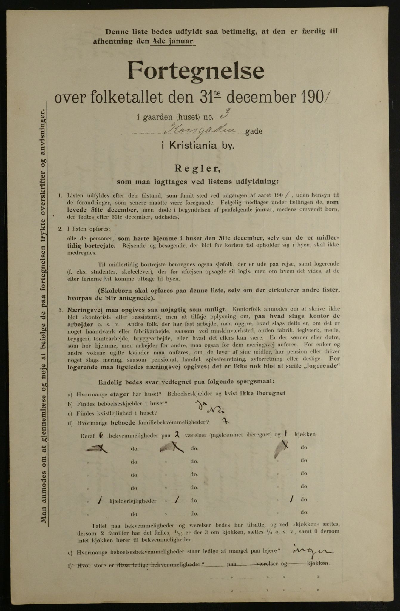 OBA, Municipal Census 1901 for Kristiania, 1901, p. 8279