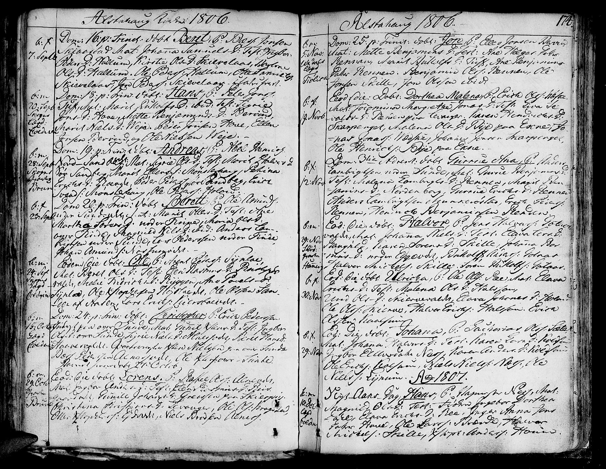 Ministerialprotokoller, klokkerbøker og fødselsregistre - Nord-Trøndelag, SAT/A-1458/717/L0142: Parish register (official) no. 717A02 /1, 1783-1809, p. 174