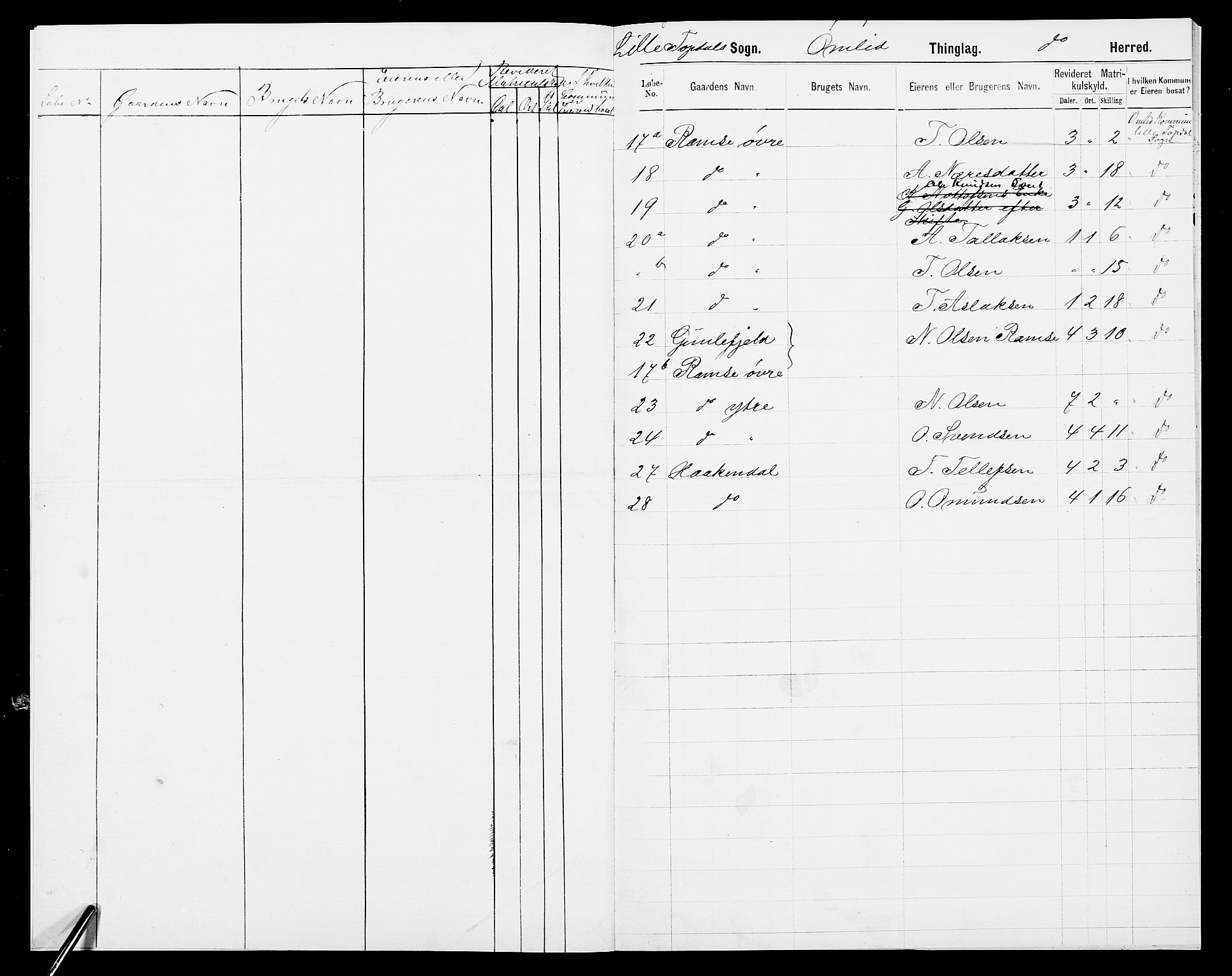 SAK, 1875 census for 0929P Åmli, 1875, p. 6