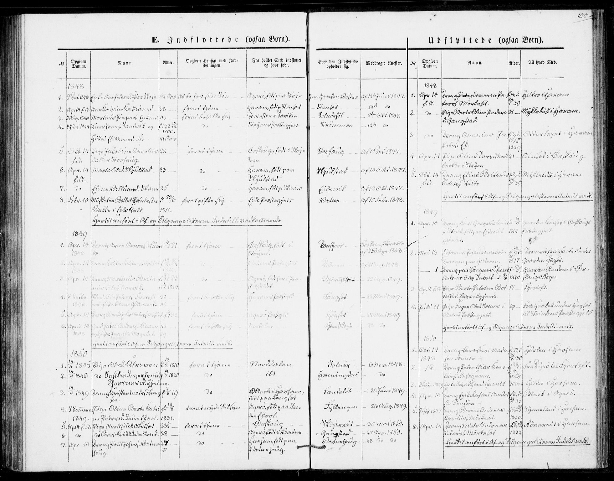 Ministerialprotokoller, klokkerbøker og fødselsregistre - Møre og Romsdal, AV/SAT-A-1454/524/L0353: Parish register (official) no. 524A05, 1848-1856, p. 100