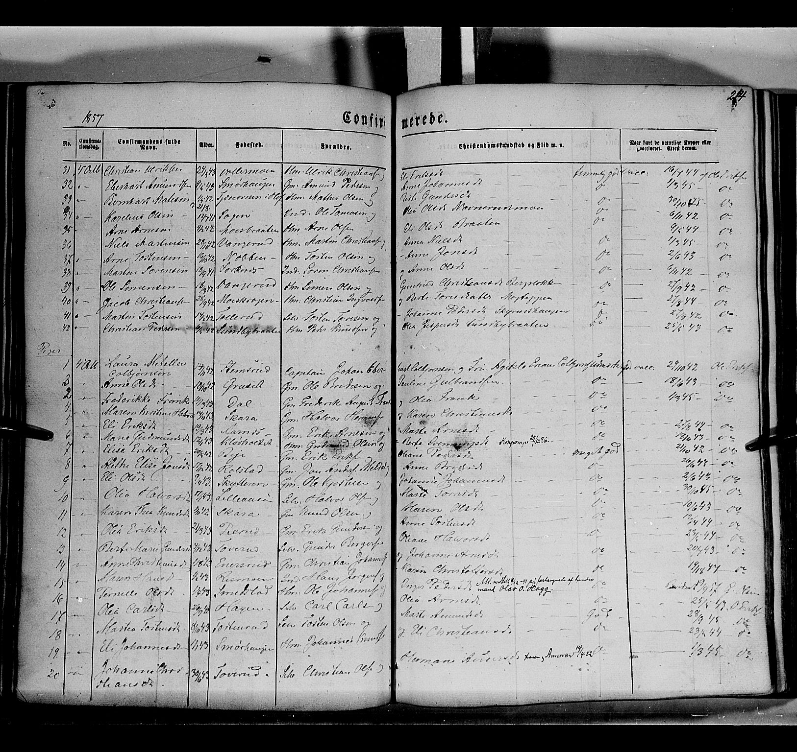 Grue prestekontor, AV/SAH-PREST-036/H/Ha/Haa/L0008: Parish register (official) no. 8, 1847-1858, p. 214