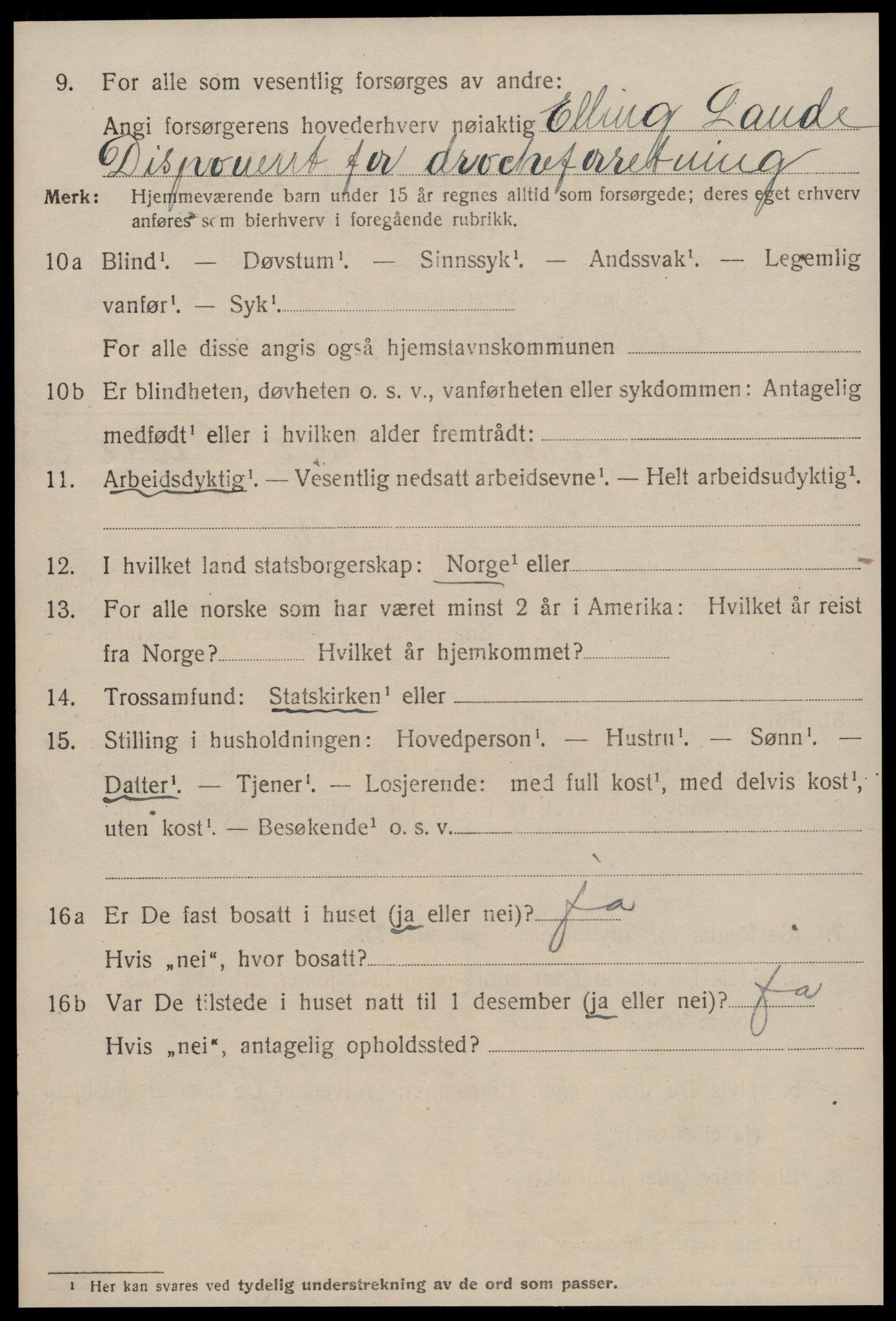 SAT, 1920 census for Ålesund, 1920, p. 17623