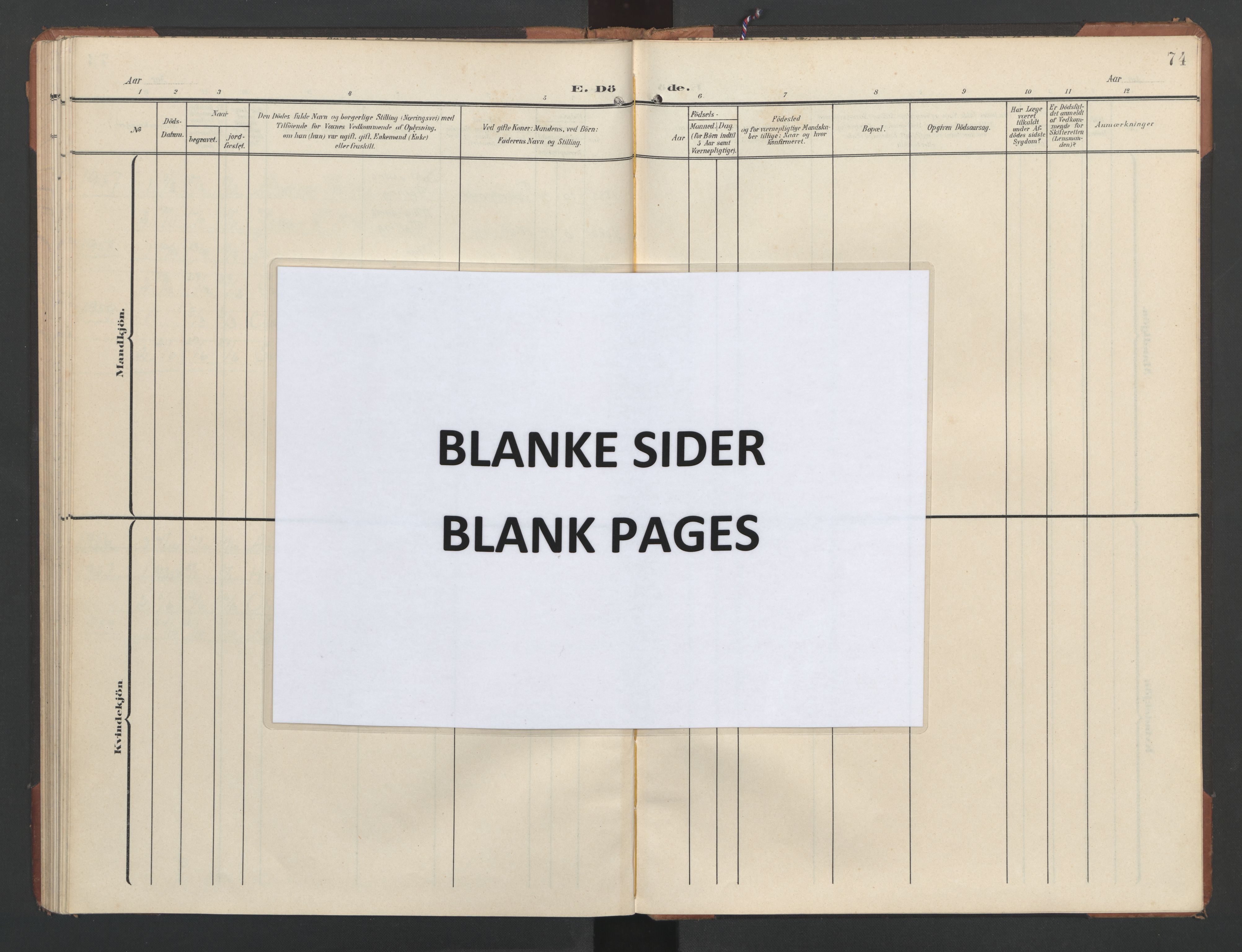 Ministerialprotokoller, klokkerbøker og fødselsregistre - Nord-Trøndelag, AV/SAT-A-1458/748/L0465: Parish register (copy) no. 748C01, 1908-1960, p. 74