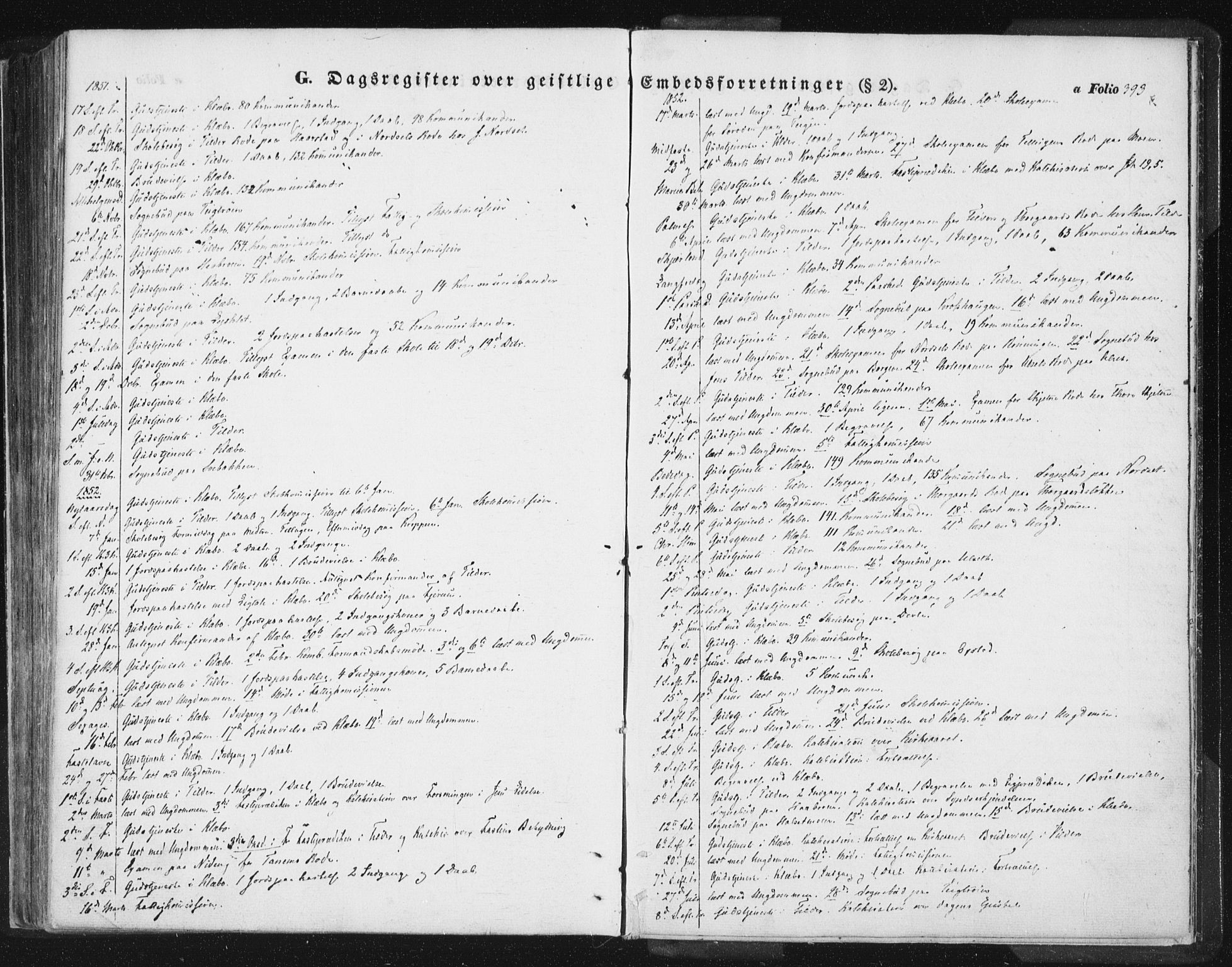 Ministerialprotokoller, klokkerbøker og fødselsregistre - Sør-Trøndelag, SAT/A-1456/618/L0441: Parish register (official) no. 618A05, 1843-1862, p. 393