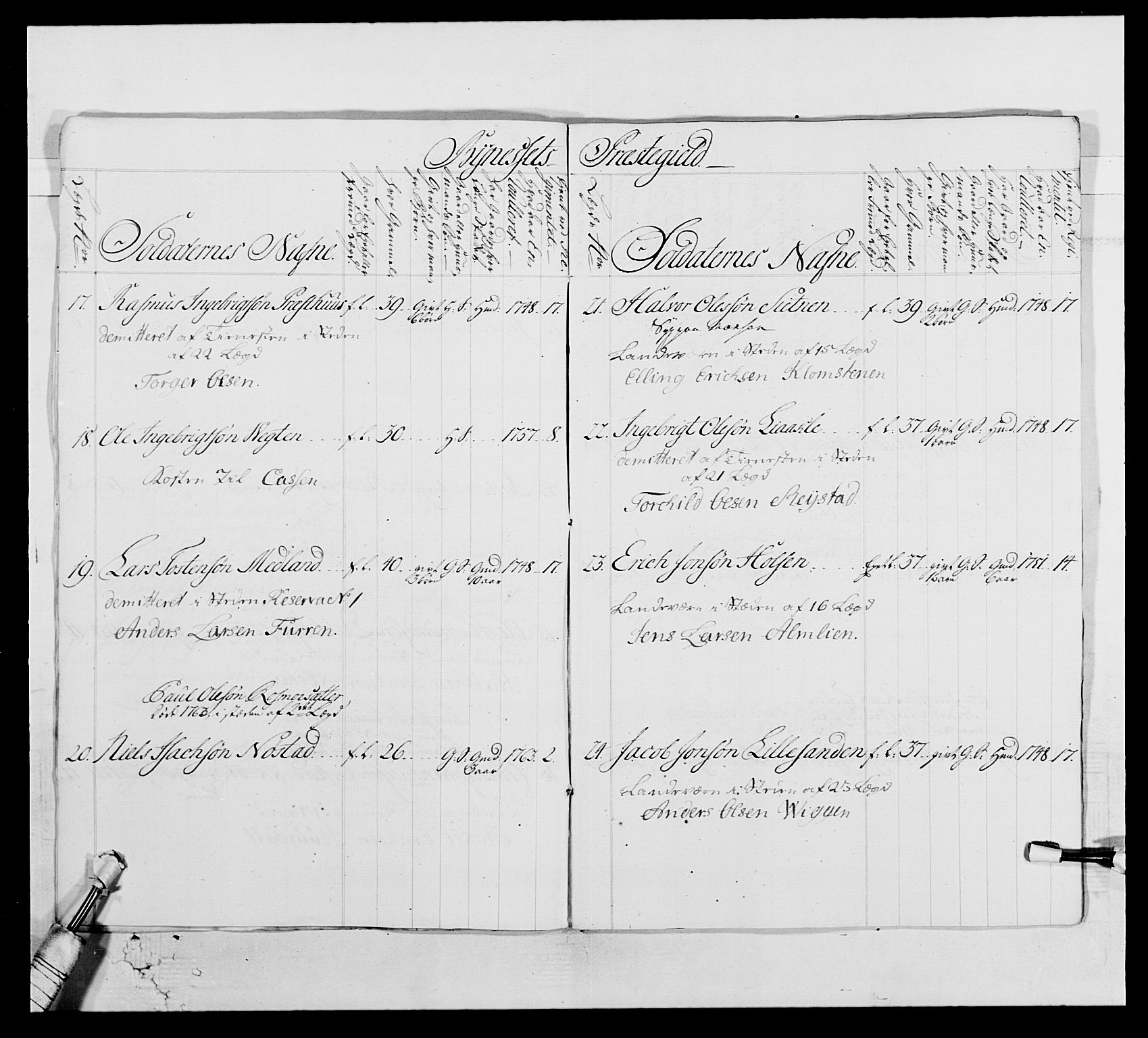 Kommanderende general (KG I) med Det norske krigsdirektorium, AV/RA-EA-5419/E/Ea/L0515: 3. Trondheimske regiment, 1756-1767, p. 413