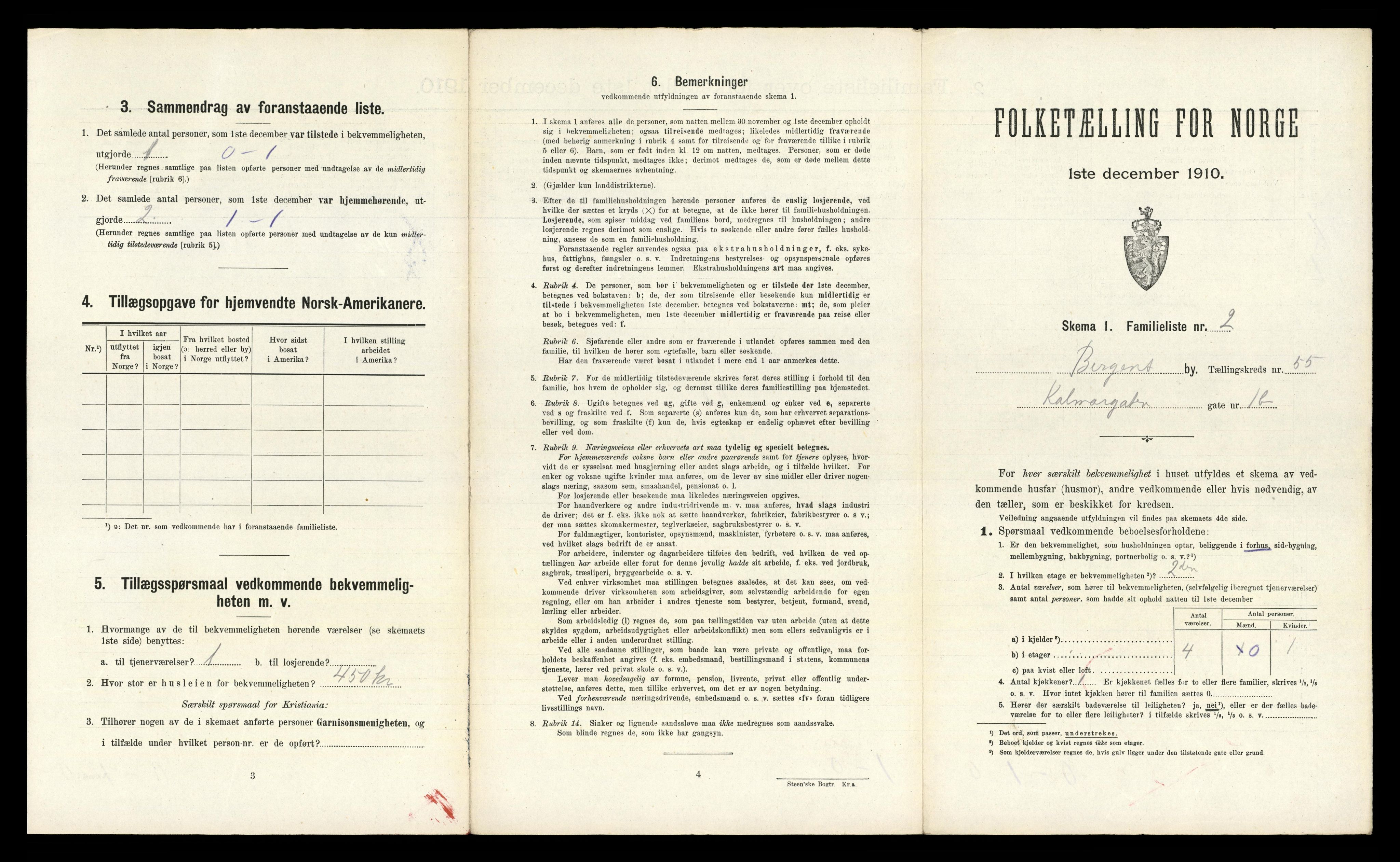 RA, 1910 census for Bergen, 1910, p. 19383