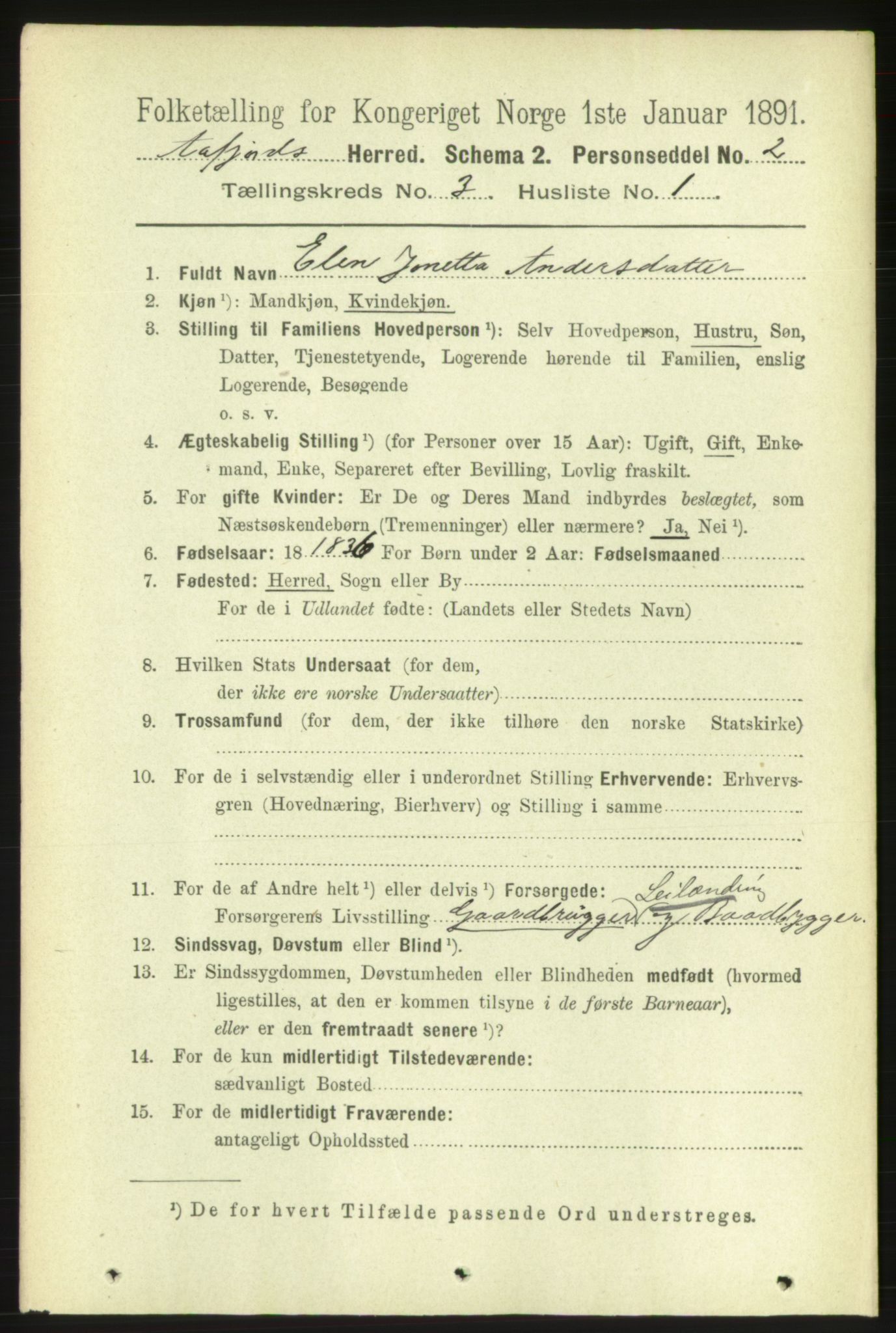 RA, 1891 census for 1630 Åfjord, 1891, p. 573