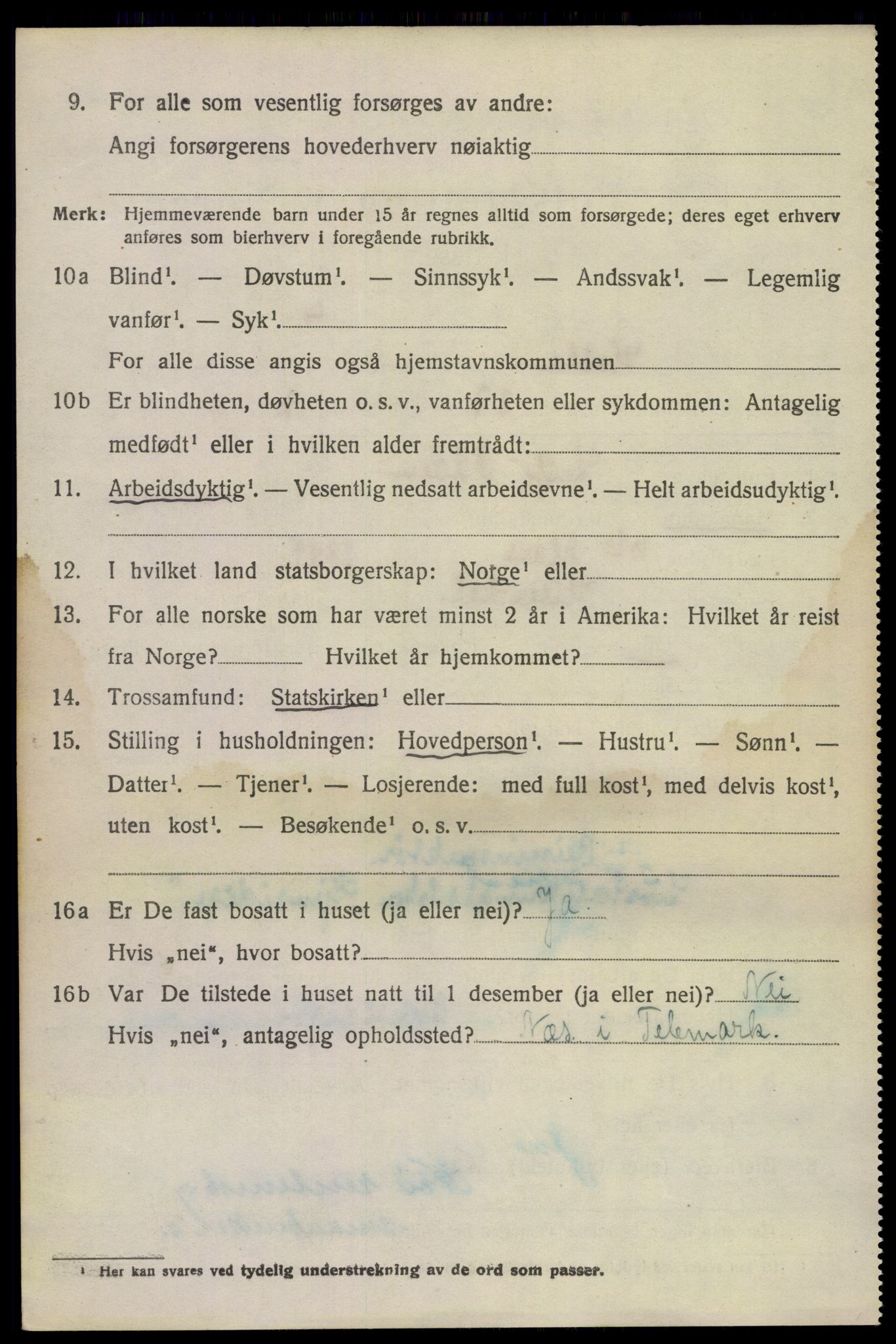 SAKO, 1920 census for Holla, 1920, p. 1604